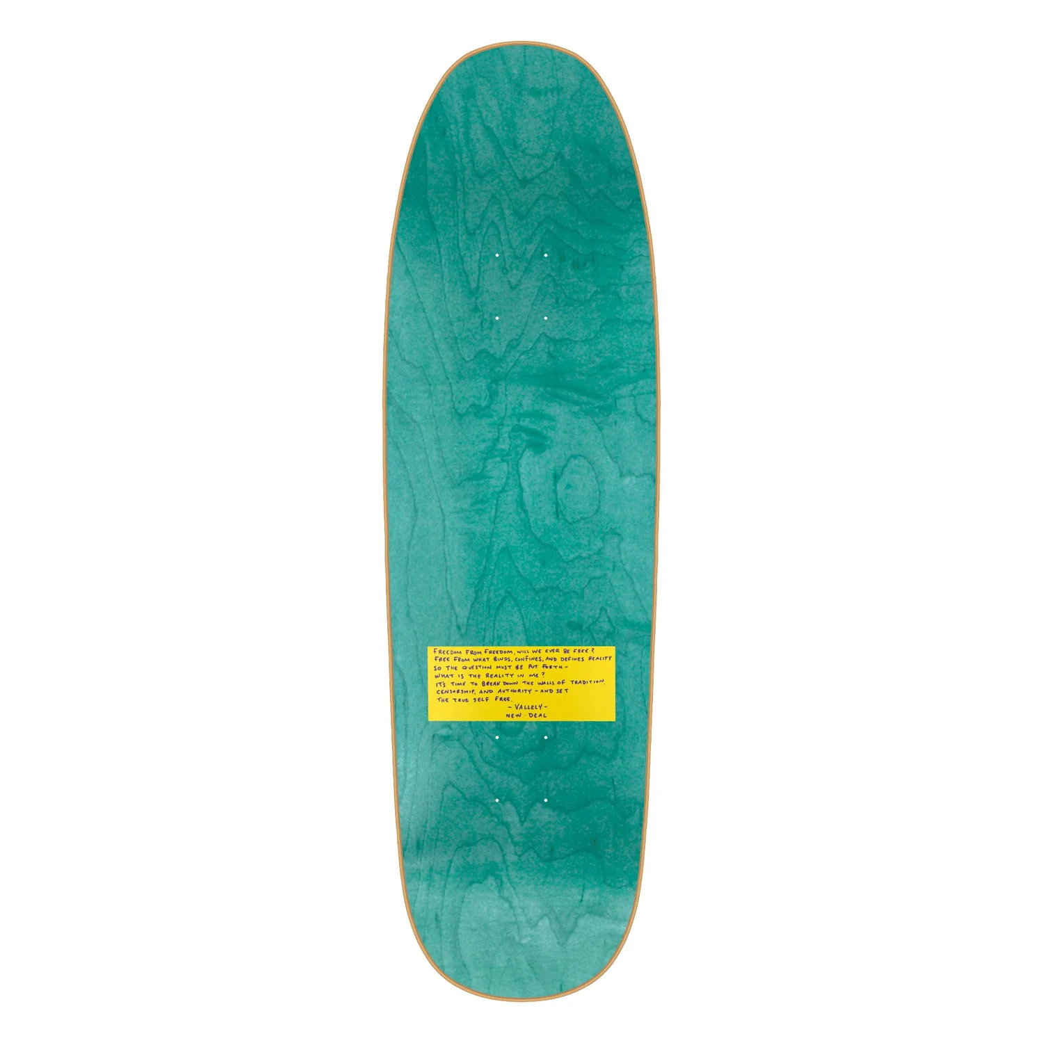 New Deal Skateboard Complete Vallely Alien HT Yellow 9.18" x 32" - Image 5