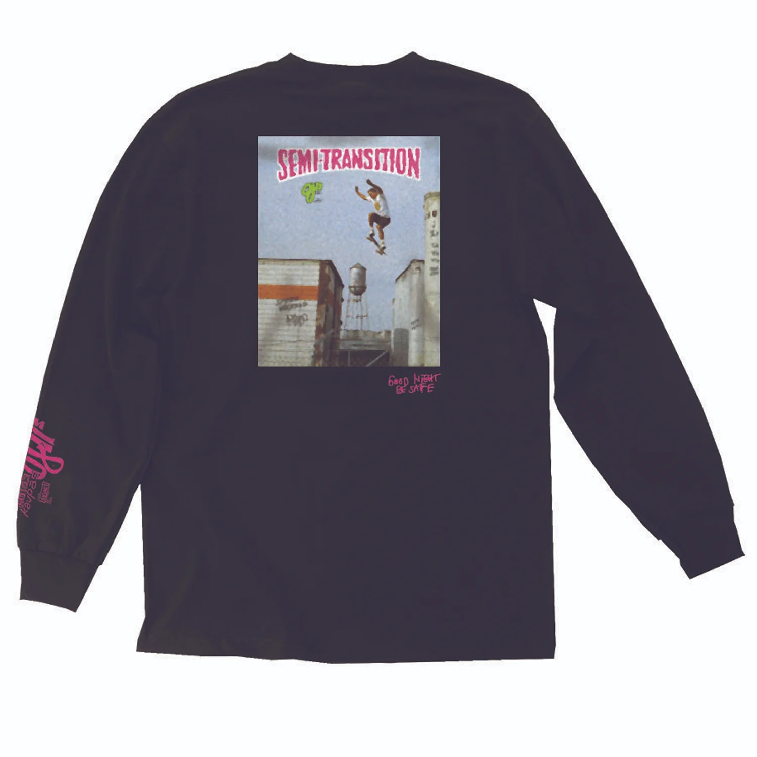 OJ III Longsleeve Shirt Natas Goodnight Be Safe Black