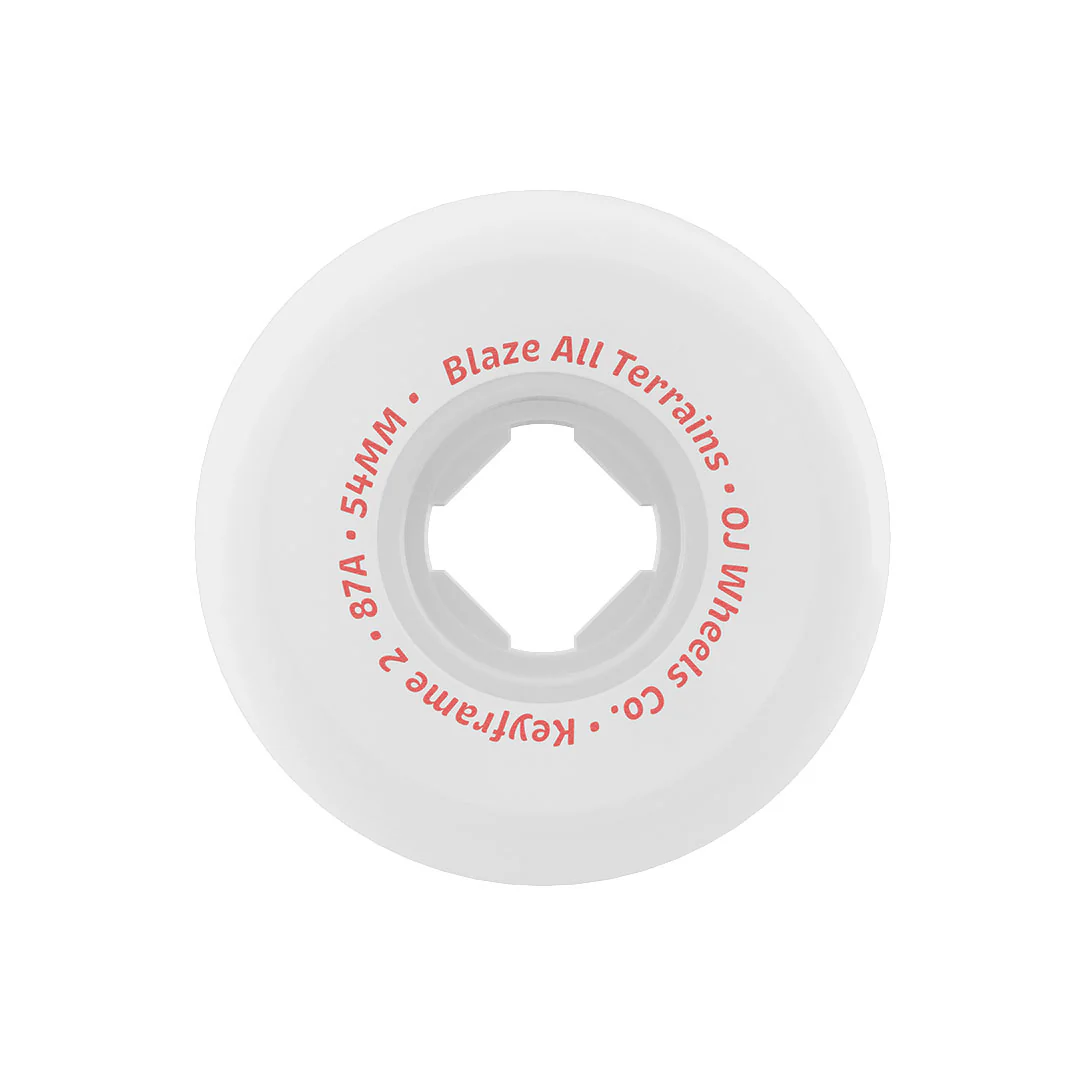 OJ Skateboard Wheels 54mm Keyframe 2 87A White - Image 3