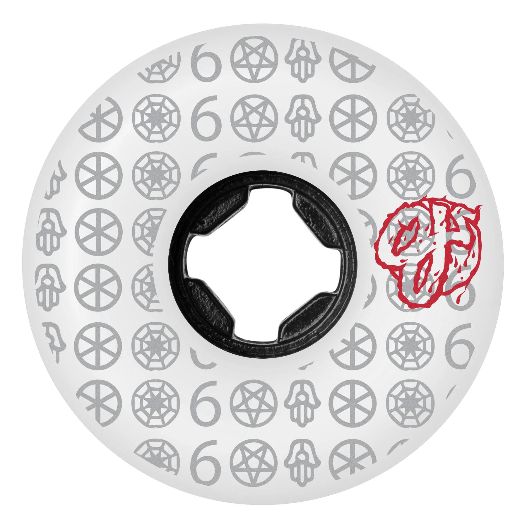 OJ Skateboard Wheels 54mm The Book Of OJ Bloodsuckers 97A Creature White - Image 3
