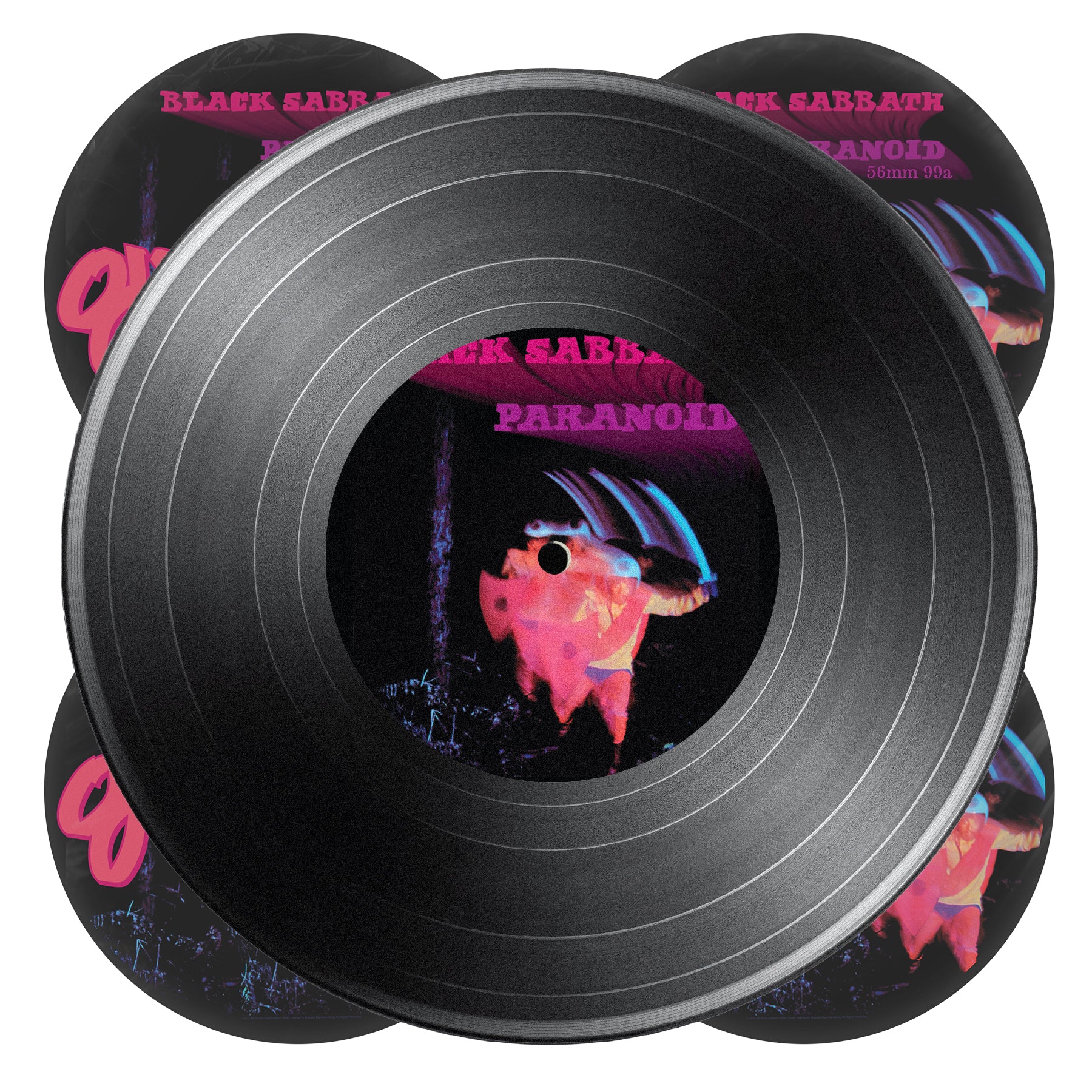 OJ Skateboard Wheels 56mm Black Sabbath Paranoid Chubbies 99A Black - Image 5