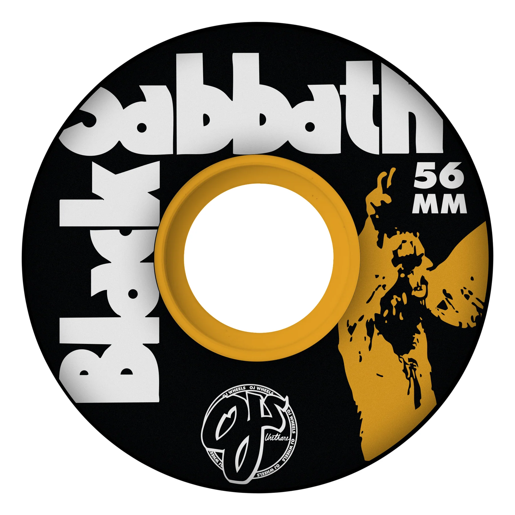 OJ Skateboard Wheels 56mm Black Sabbath Vol 4 Keyframe 78A Black - Image 3