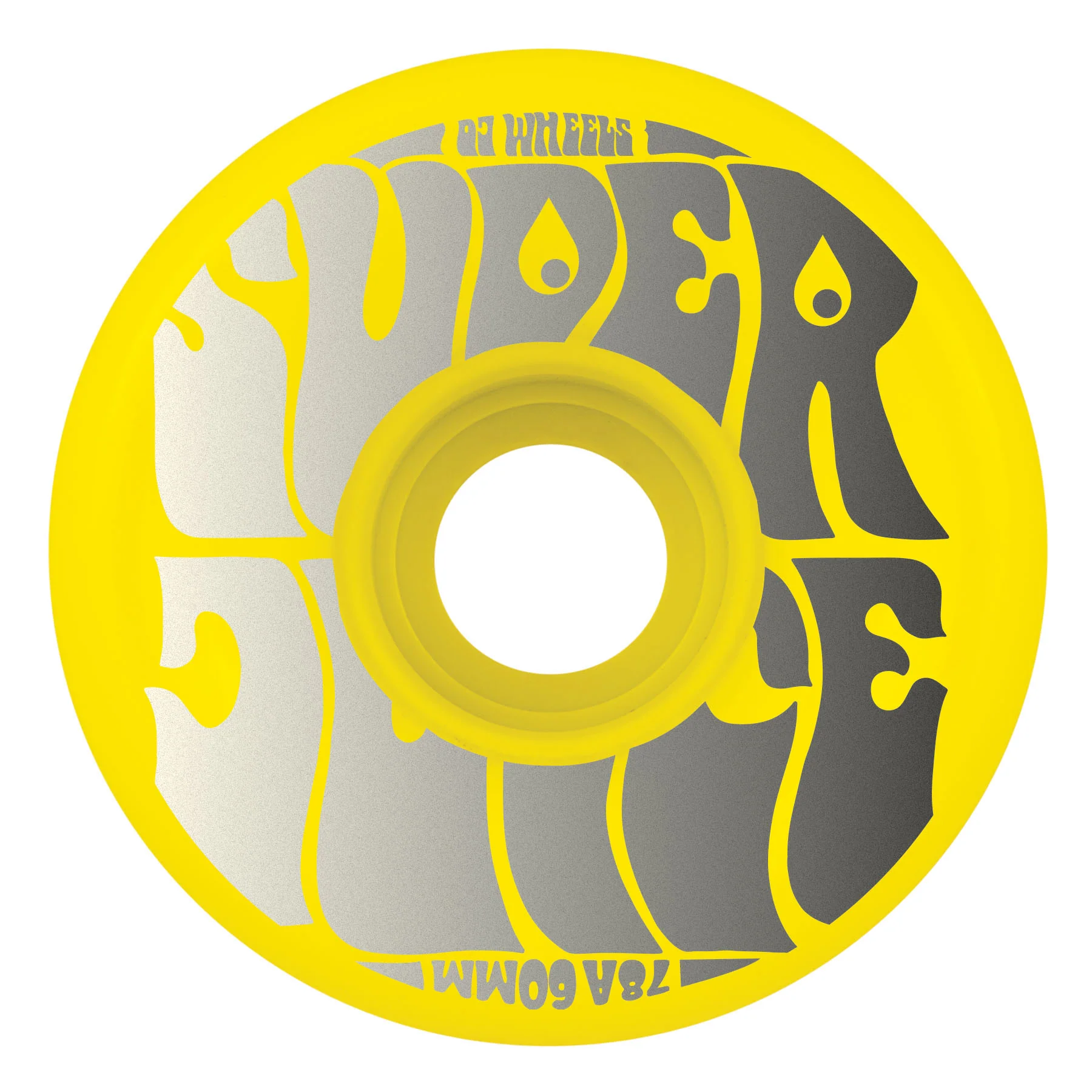 OJ Skateboard Wheels 60mm Super Juice 78A Neon Yellow - Image 2