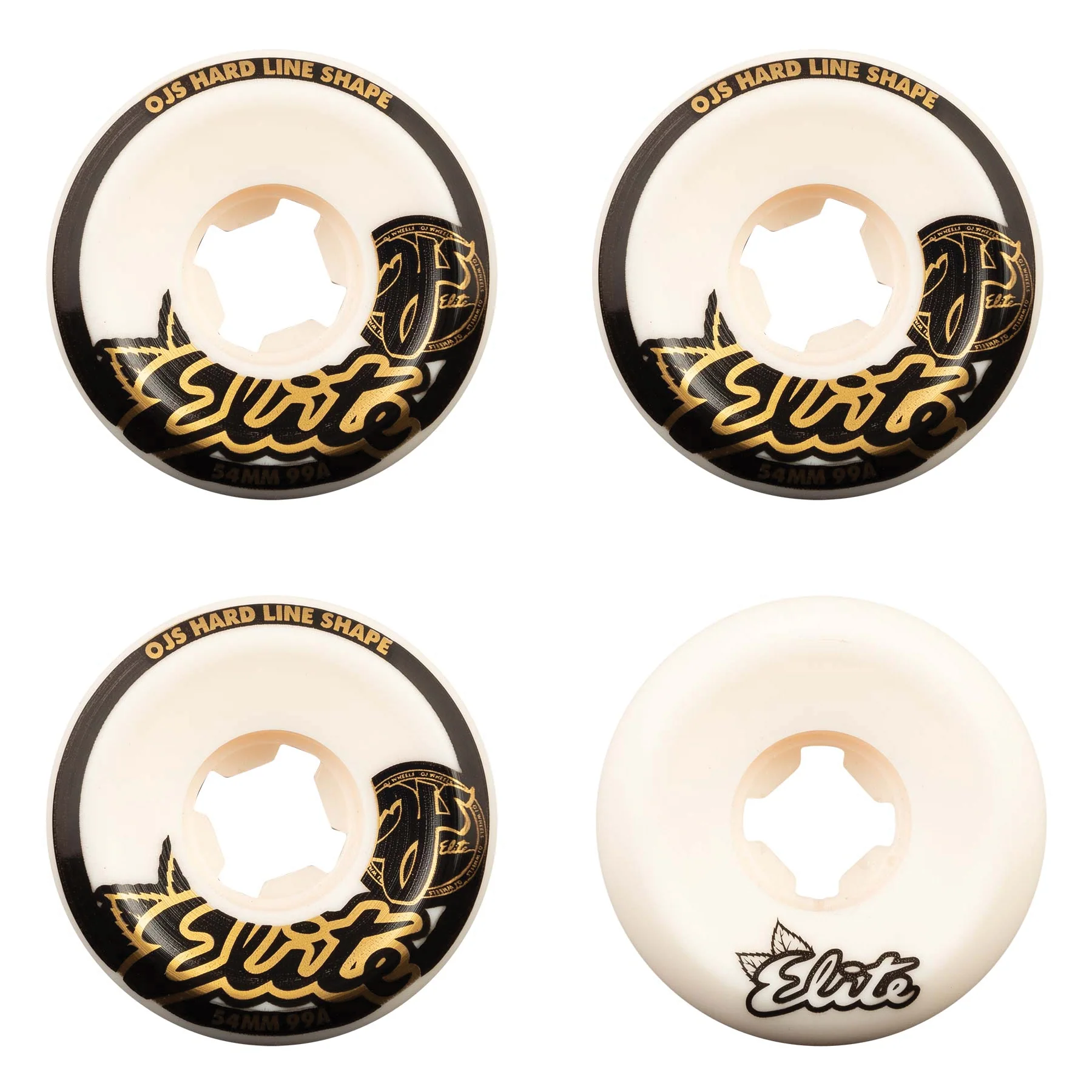 OJ Skateboard Wheels and Independent Bearings Combo 54mm Elite Hardline 99A - Image 2