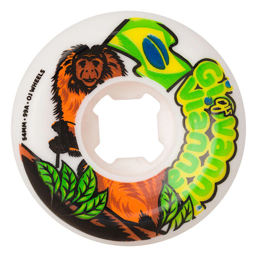 OJ Skateboard Wheels and Independent Bearings Combo 54mm Vianna TamTam Elite Hardline 99A - Image 2