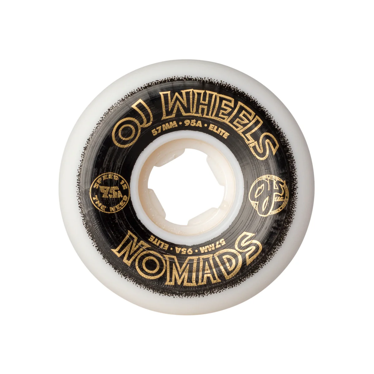 OJ Skateboard Wheels and Independent Bearings Combo 57mm Nomads 95A - Image 2
