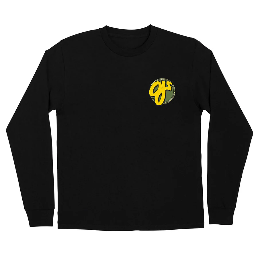 OJ Wheels Longsleeve Shirt Pacifico Black - Image 2