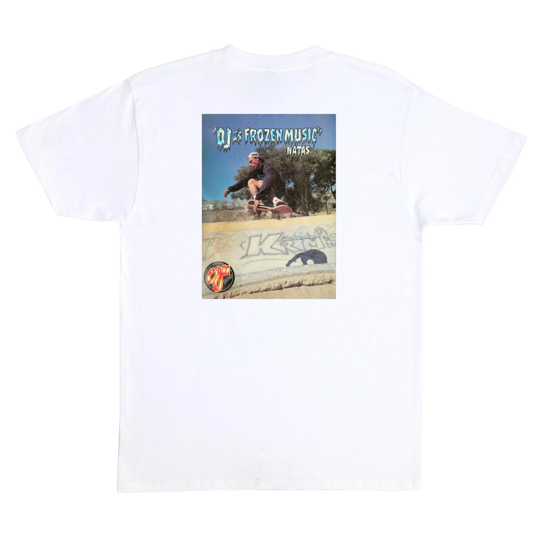 OJ Wheels Shirt Natas Frozen Music White - Image 2