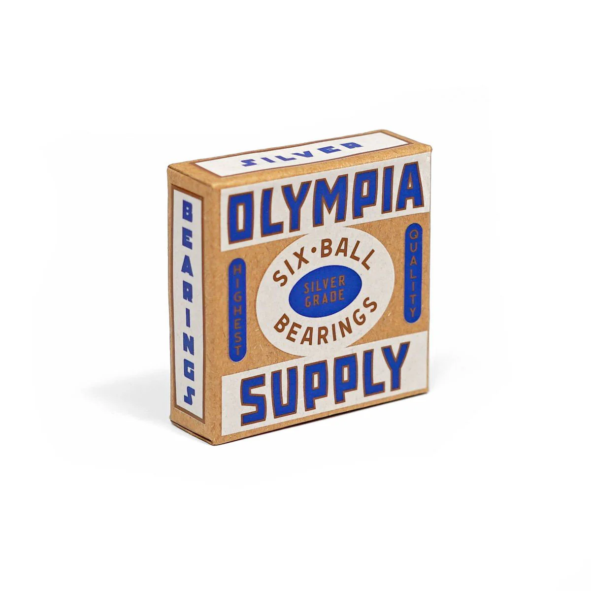 Olympia Supply Skateboard Bearings Silver Grade Six Ball - Image 3