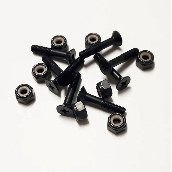 Olympia Supply Skateboard Mounting Hardware Phillips Black 1.25" - Image 3