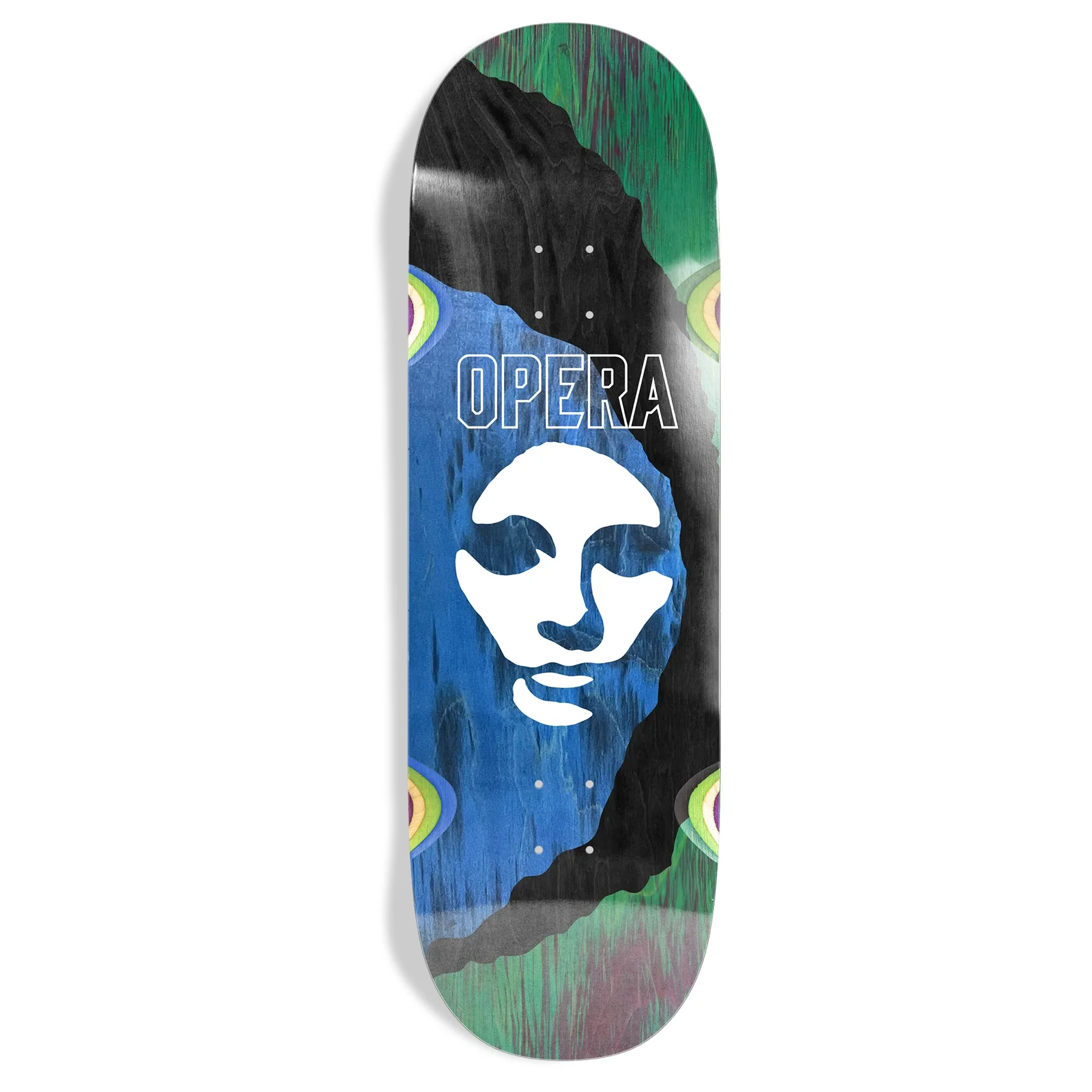 Opera Skateboard Deck Triple Torn Big Mask 10" x 31.85"