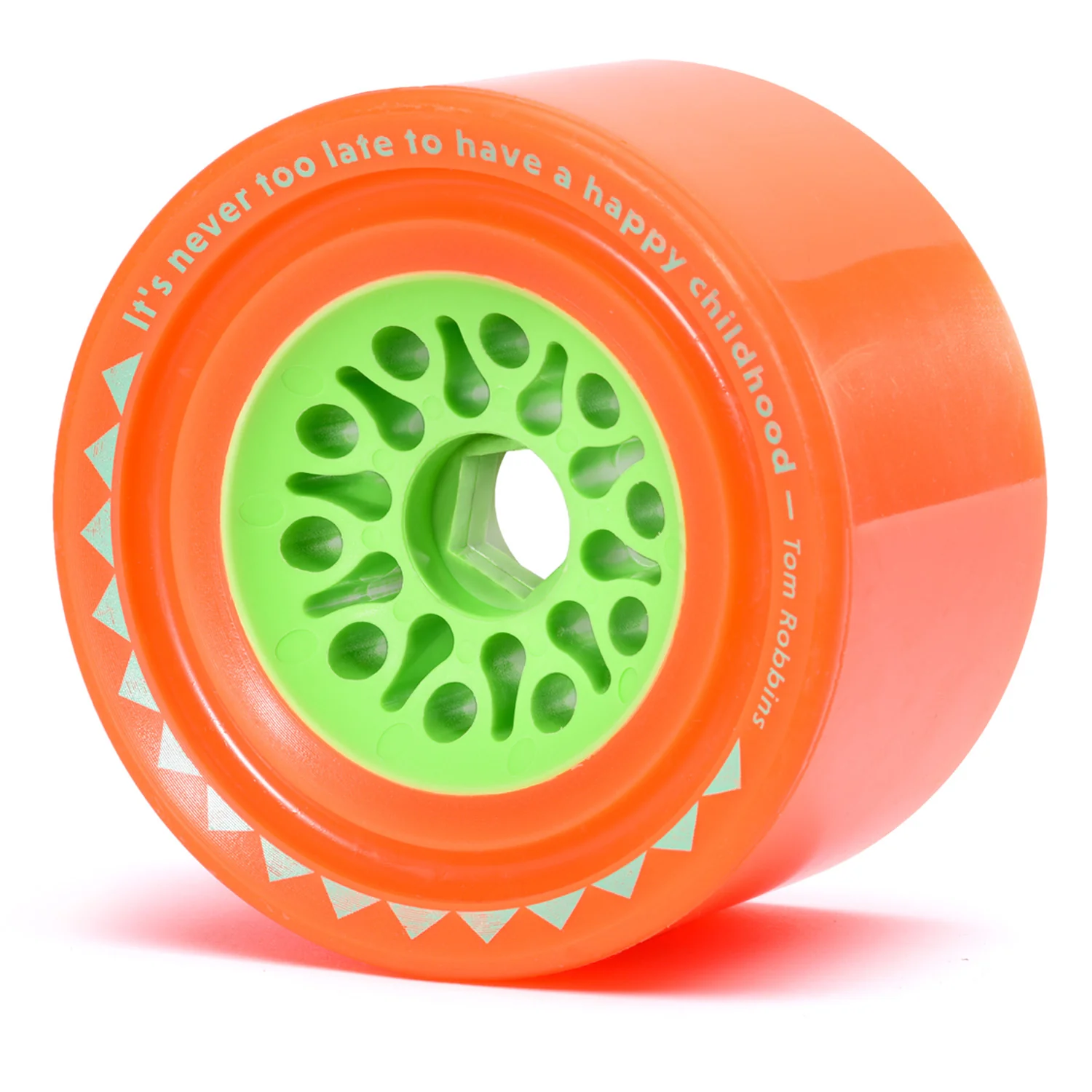 Orangatang Longboard Wheels Dad Bod Orange 105mm 80A with Loaded Jehu V2 Bearings - Image 3