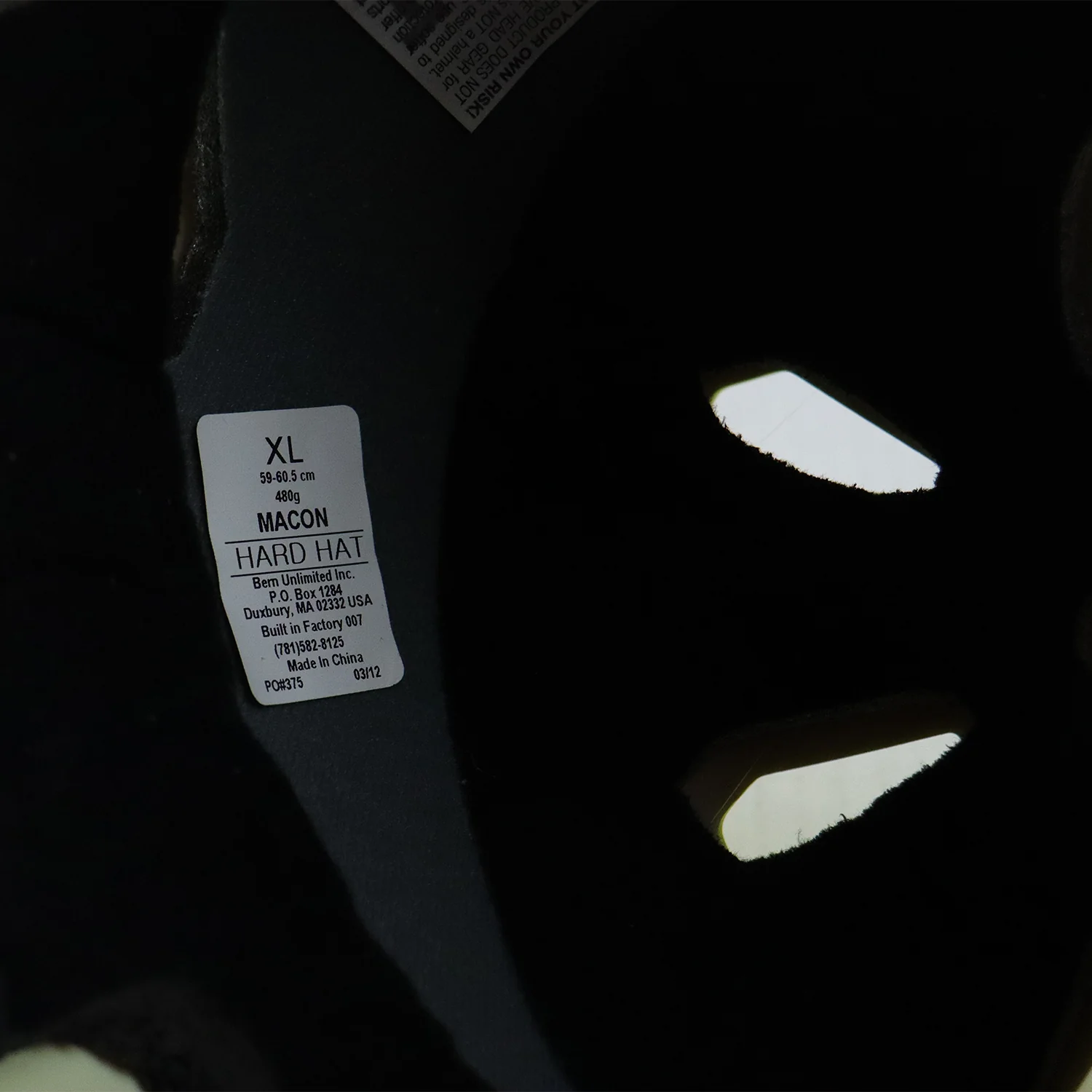 Out of Box Bern Helmet Macon Hard Hat Matte Neon Yellow Size XL - Image 6
