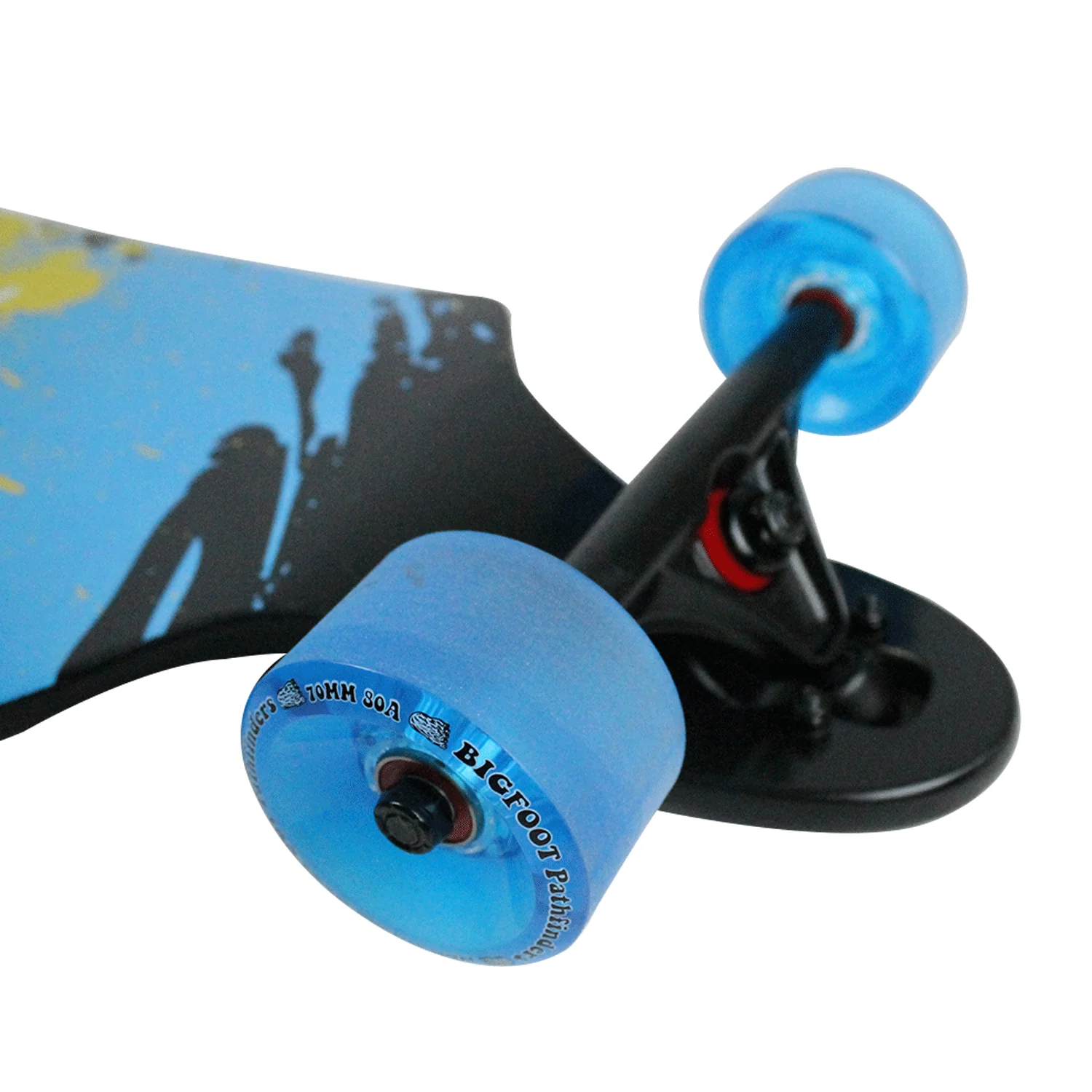 Paradise Longboard 9.75" x 39.75" Sun Splash Drop Down Drop Through - Image 2
