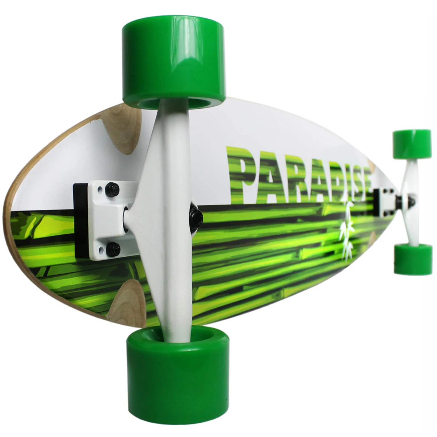 Paradise Longboard 9.75" x 41" Bamboo Inlay Stalks Concave Pintail Shape - Image 2