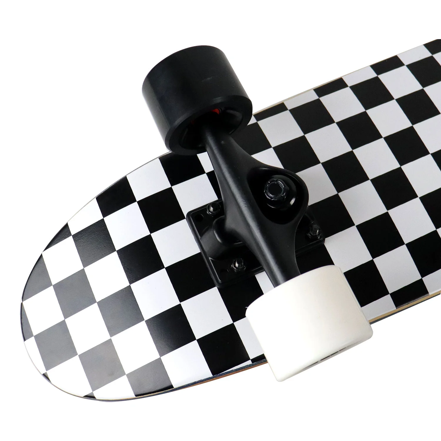 Paradise Skateboard Cruiser Complete Punk Checker Black/White 7.25" x 28.75" - Image 4