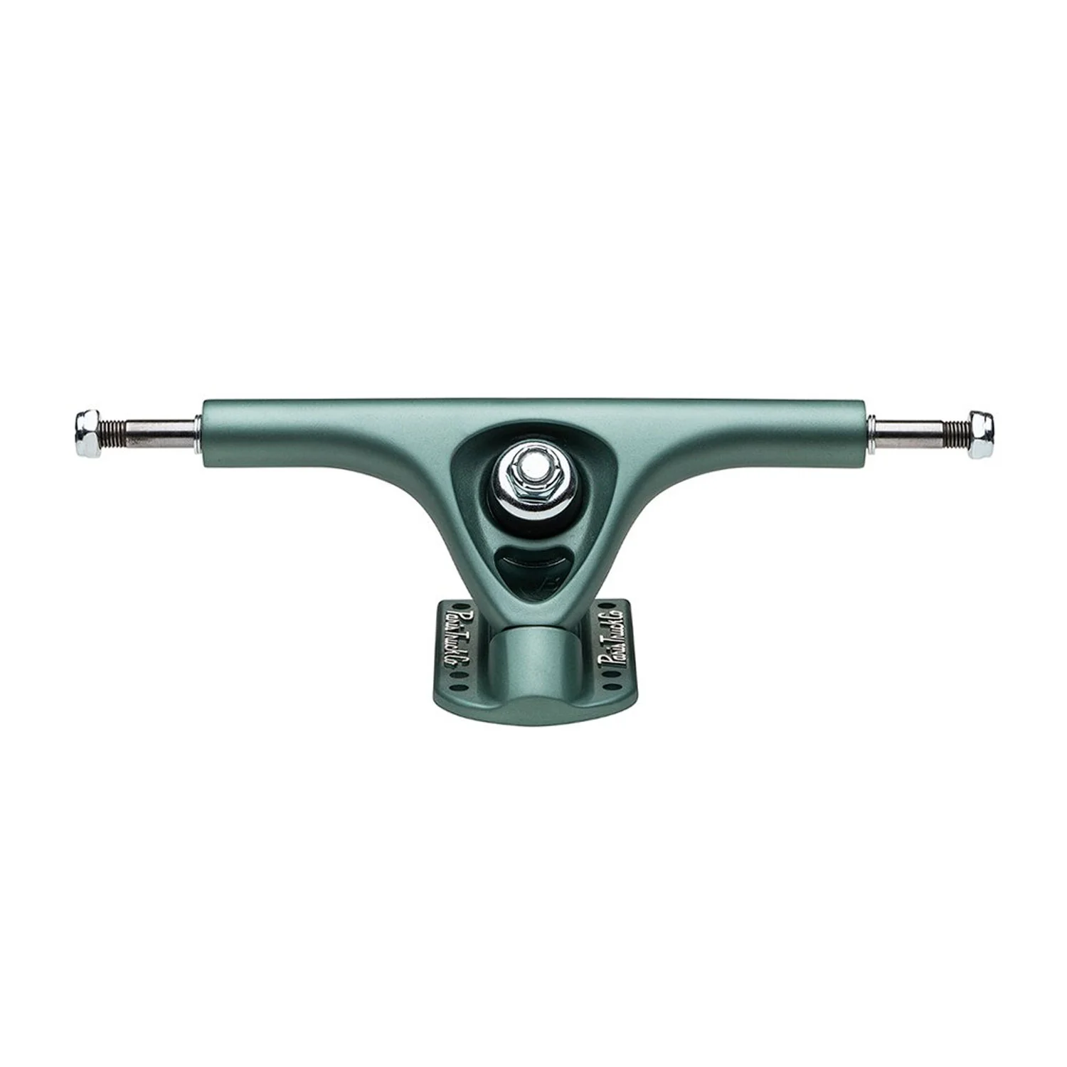 Paris Longboard Trucks Kit (Sage Green) With Blood Orange 65mm Wheels & Independent Bearings - Image 3