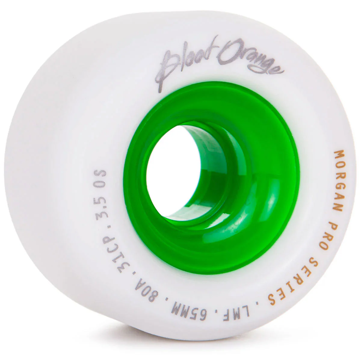 Paris Longboard Trucks Kit (Tropic Green) With Blood Orange 65mm Wheels & Independent Bearings - Image 4