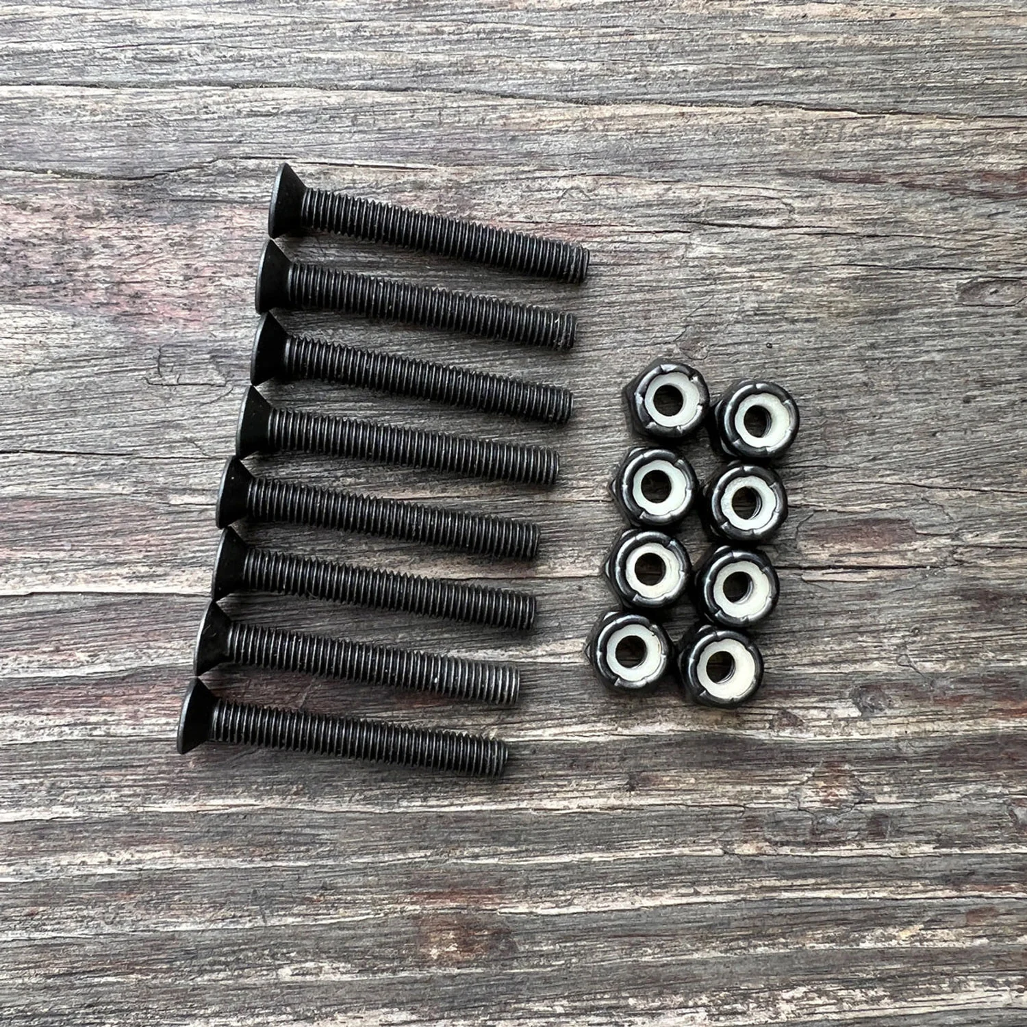 Paris Longboard Trucks Mounting Hardware Flat Head Bolts and Nuts Pack 1 1/4" - Image 3