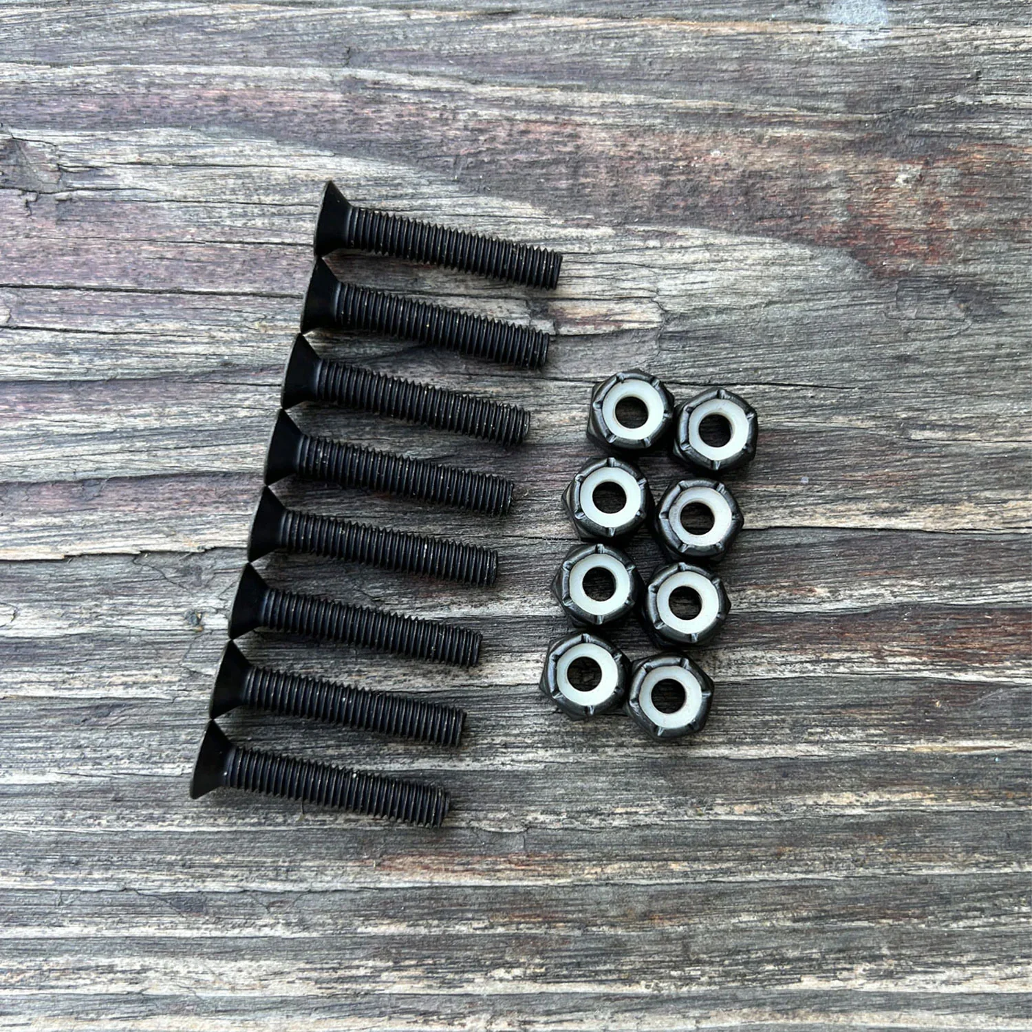 Paris Longboard Trucks Mounting Hardware Flat Head Bolts and Nuts Pack 1 1/8" - Image 3
