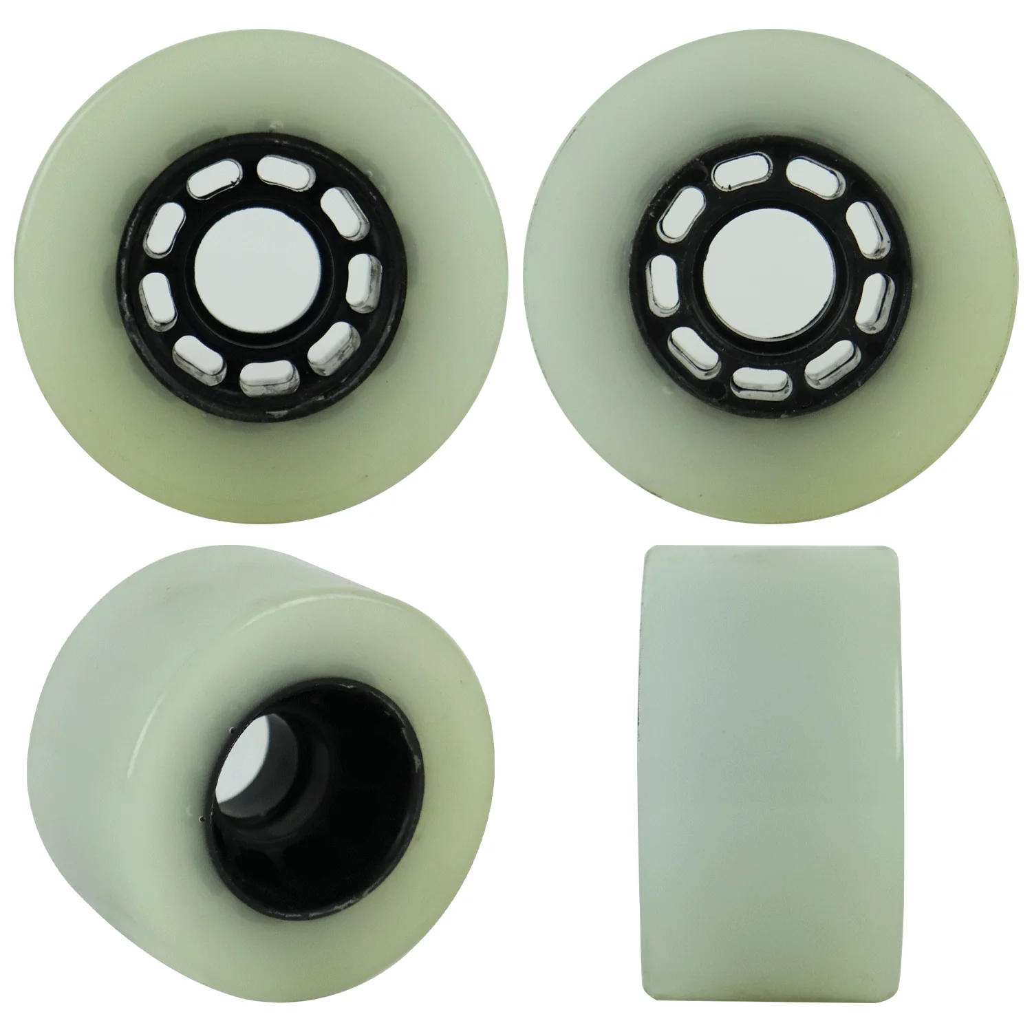 Paris Longboard Trucks, Wheels, Hardware, and Abec 7 Bearings Kit - V2 180 Raw + Blank White 70mm 78A - Image 2