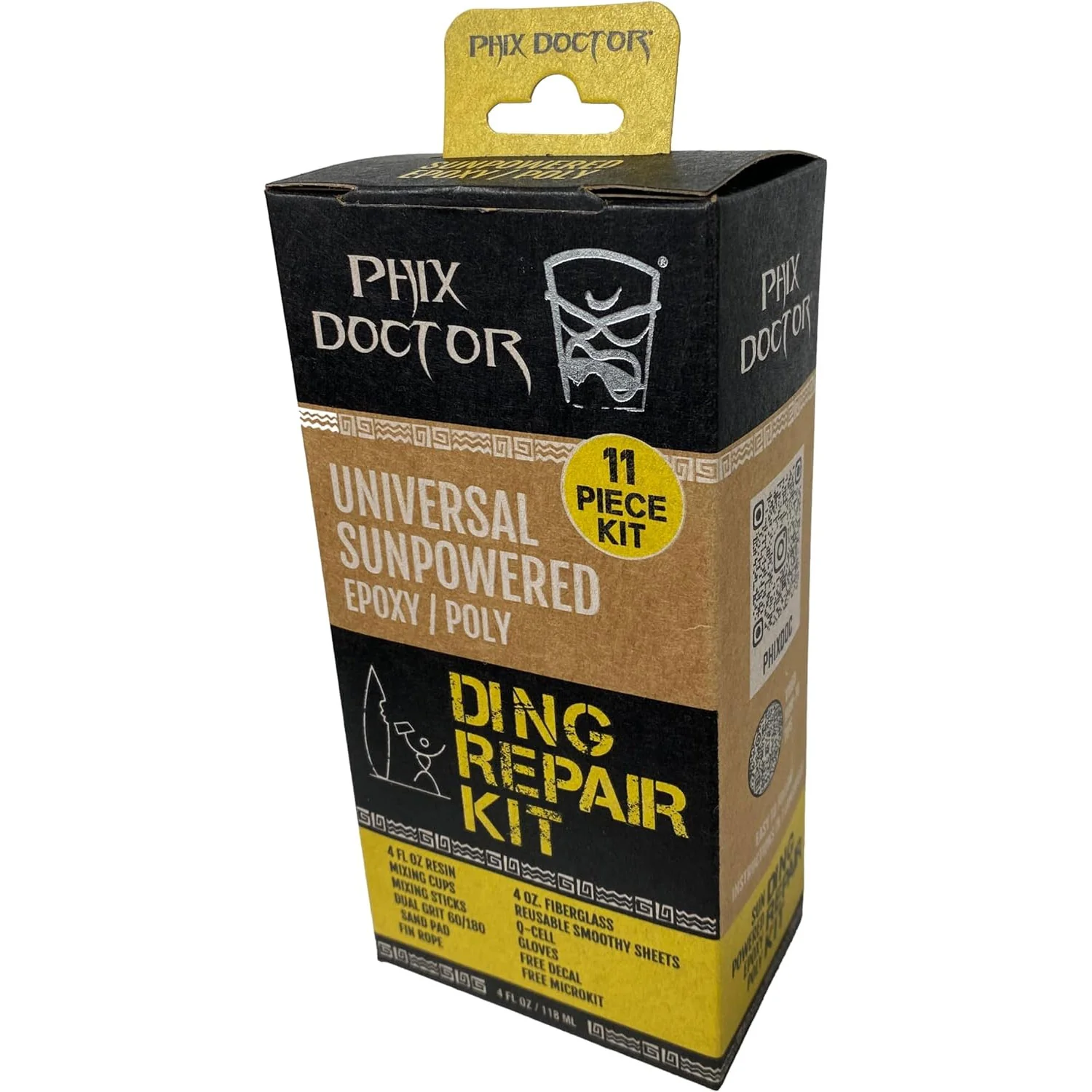 Phix Doctor Surfboard Repair Kit Sunpowered Epoxy/Poly Universal Kit 4oz