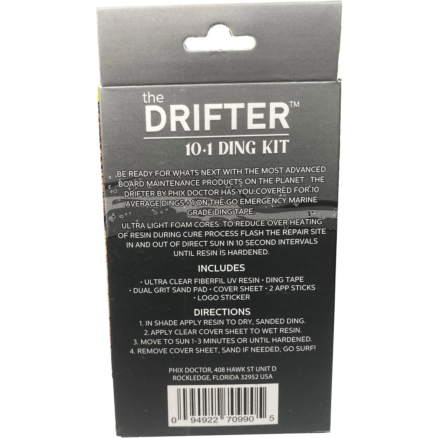 Phix Doctor Surfboard Repair Kit The Drifter 10+1 Travel Ding Kit - Image 5