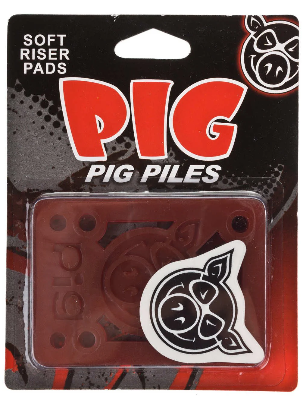 Pig Risers 1/8" Shock Pads Red