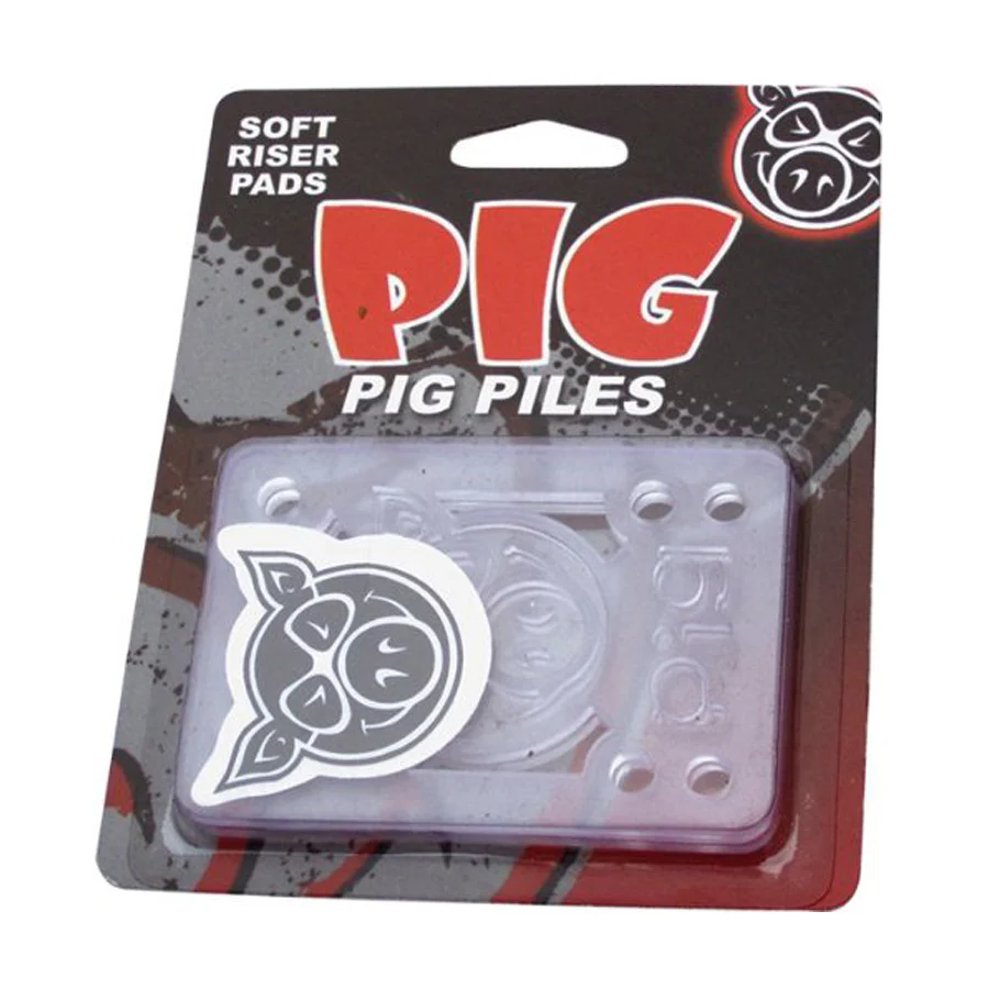 Pig Shock Pads 1/8" Clear (Pair) Soft
