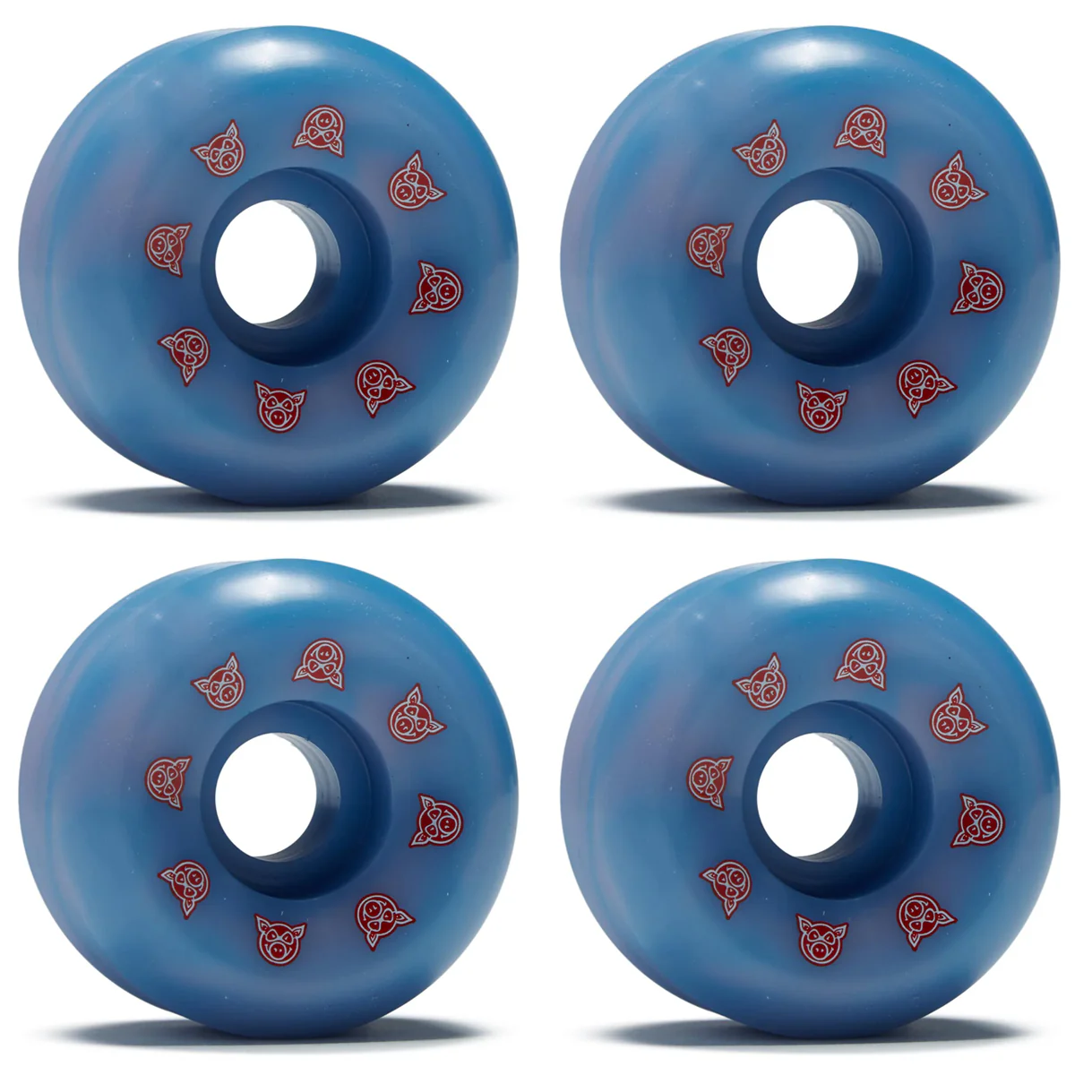 Pig Skateboard Wheels 53mm Conical 99A Swirl