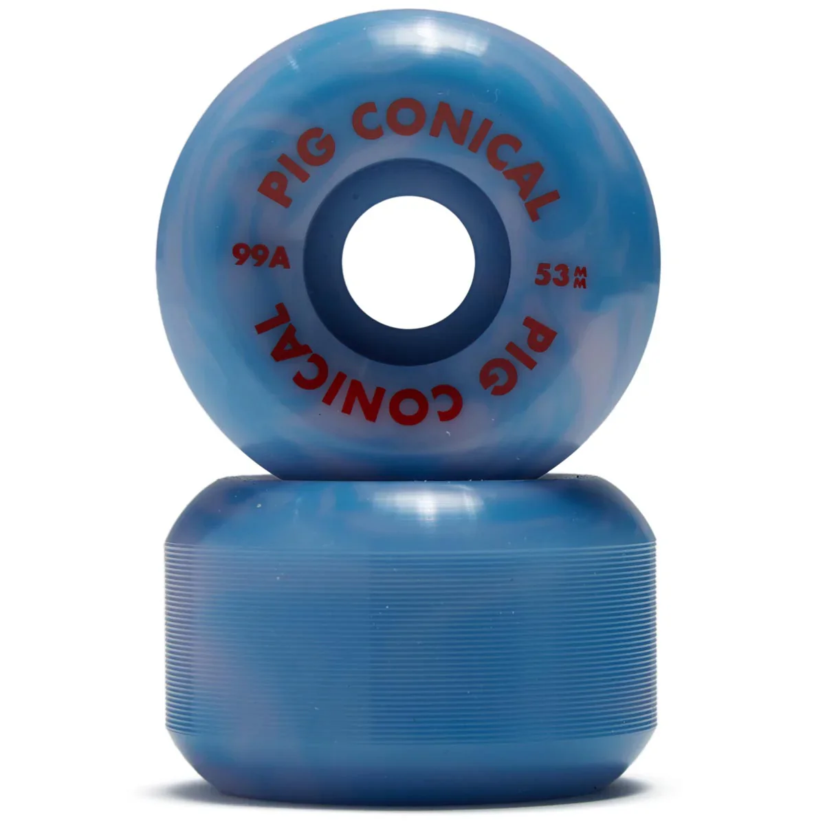 Pig Skateboard Wheels 53mm Conical 99A Swirl - Image 3