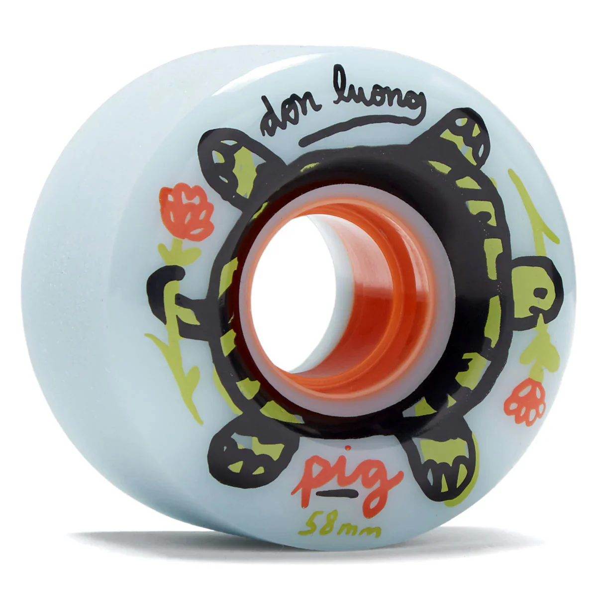 Pig Skateboard Wheels 58mm Don Luong Filmer RT's 92A Blue - Image 2