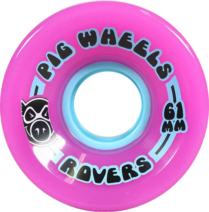 Pig Skateboard Wheels Rover 85A Pink 61mm - Image 2