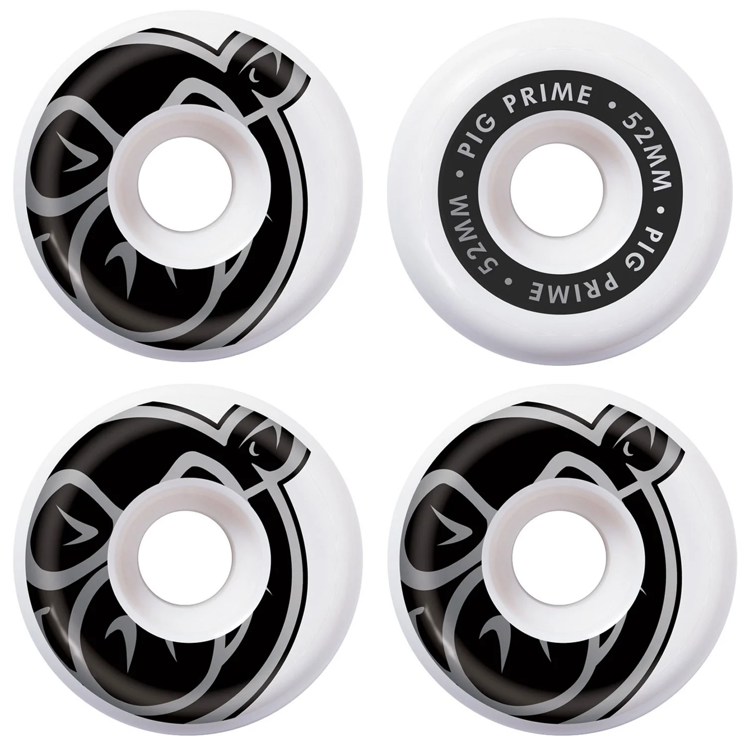 Pig wheels Package - Hollow Trucks, Bearings, Hardware 8.0" / 52mm - Image 2