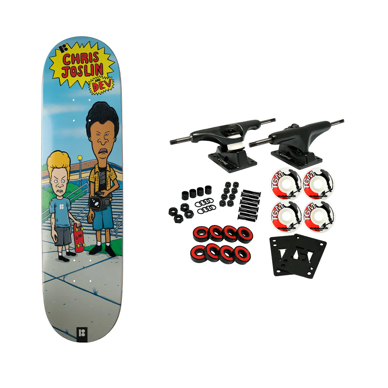 Plan B Skateboard Complete Chris Joslin Dev Twin Mini 8.0" x 29.5"