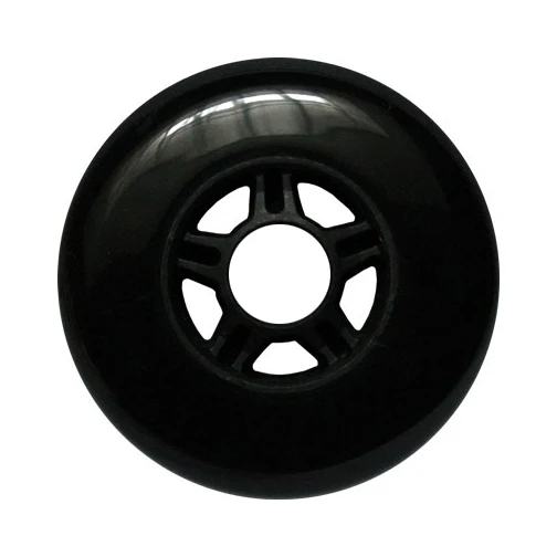 Plastic Hub Scooter Wheel Black/Black 5 Spoke Hub 100mm