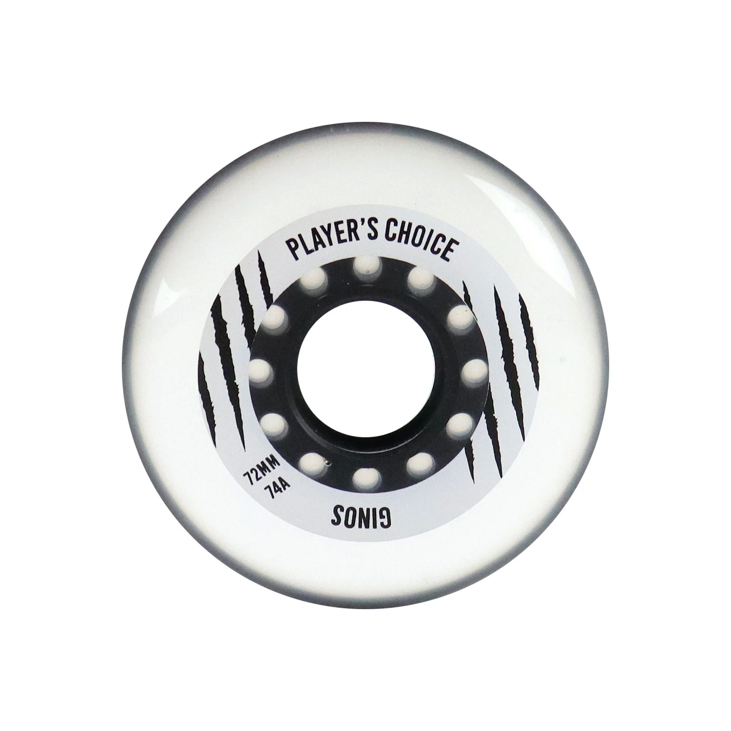 Player's Choice Indoor Roller Hockey 72mm Ginos 74A Single Wheel