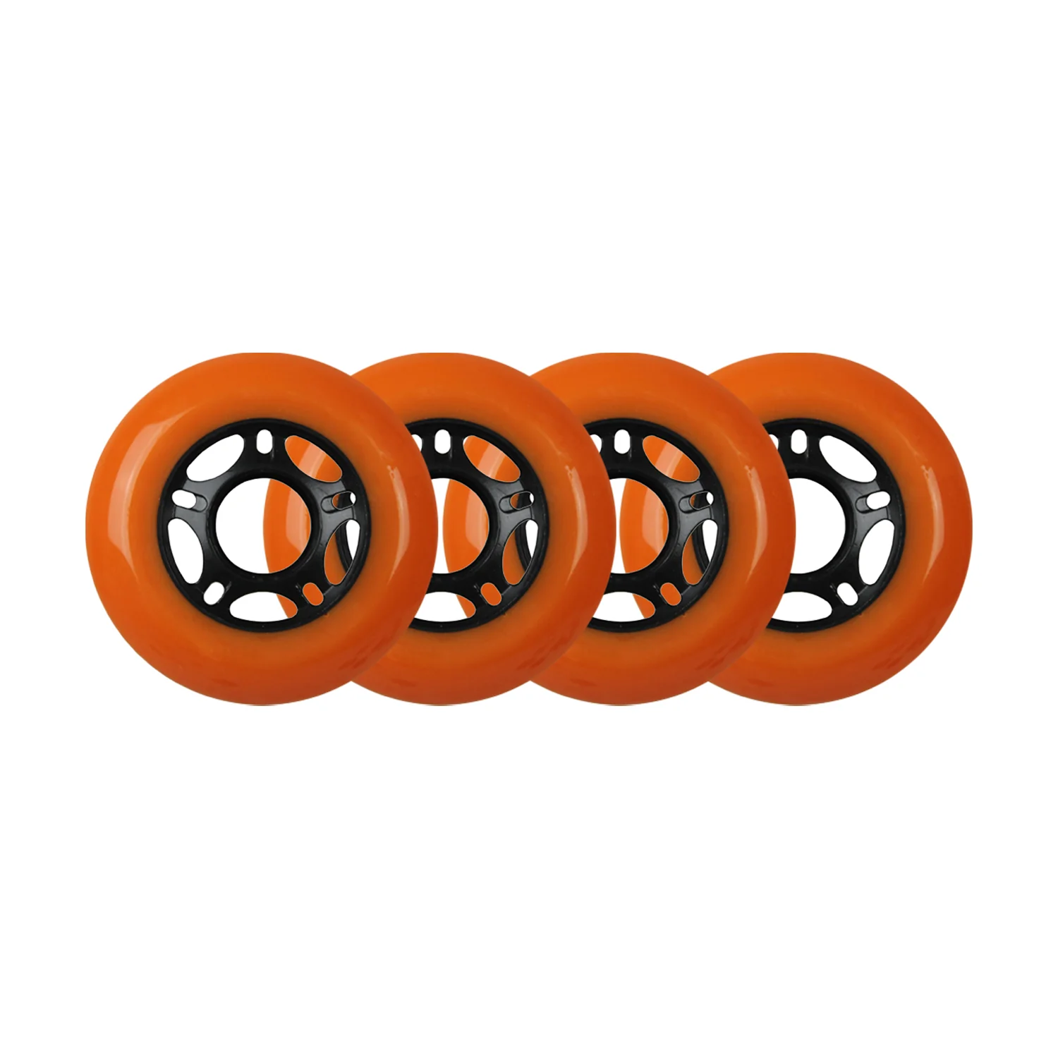 Player's Choice Outdoor Inline Skate Wheels - 72mm 89A Orange (4-Pack)