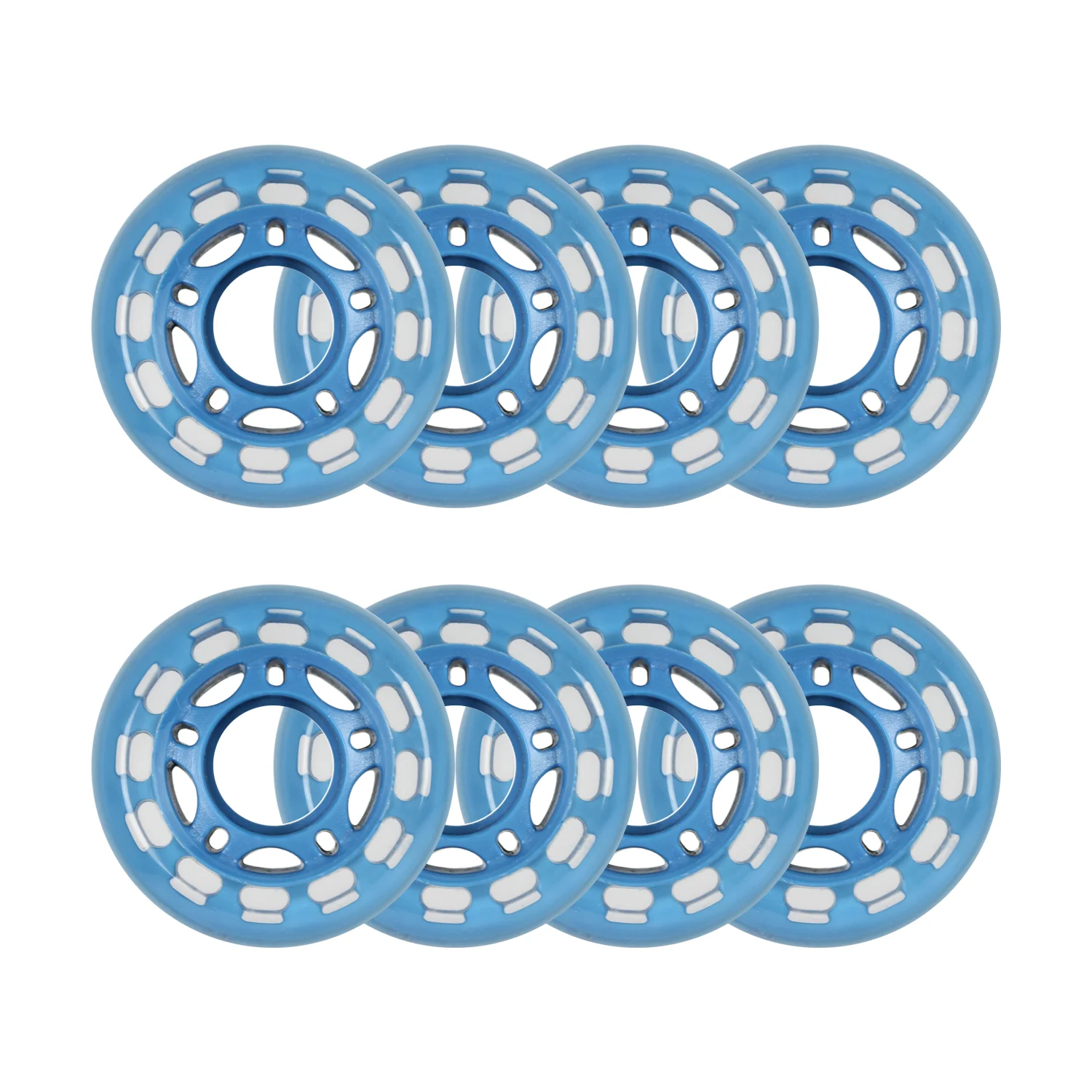 Player's Choice Roller Hockey Wheels - 5-Spoke Hub 60mm 78A Blue (8-Pack)