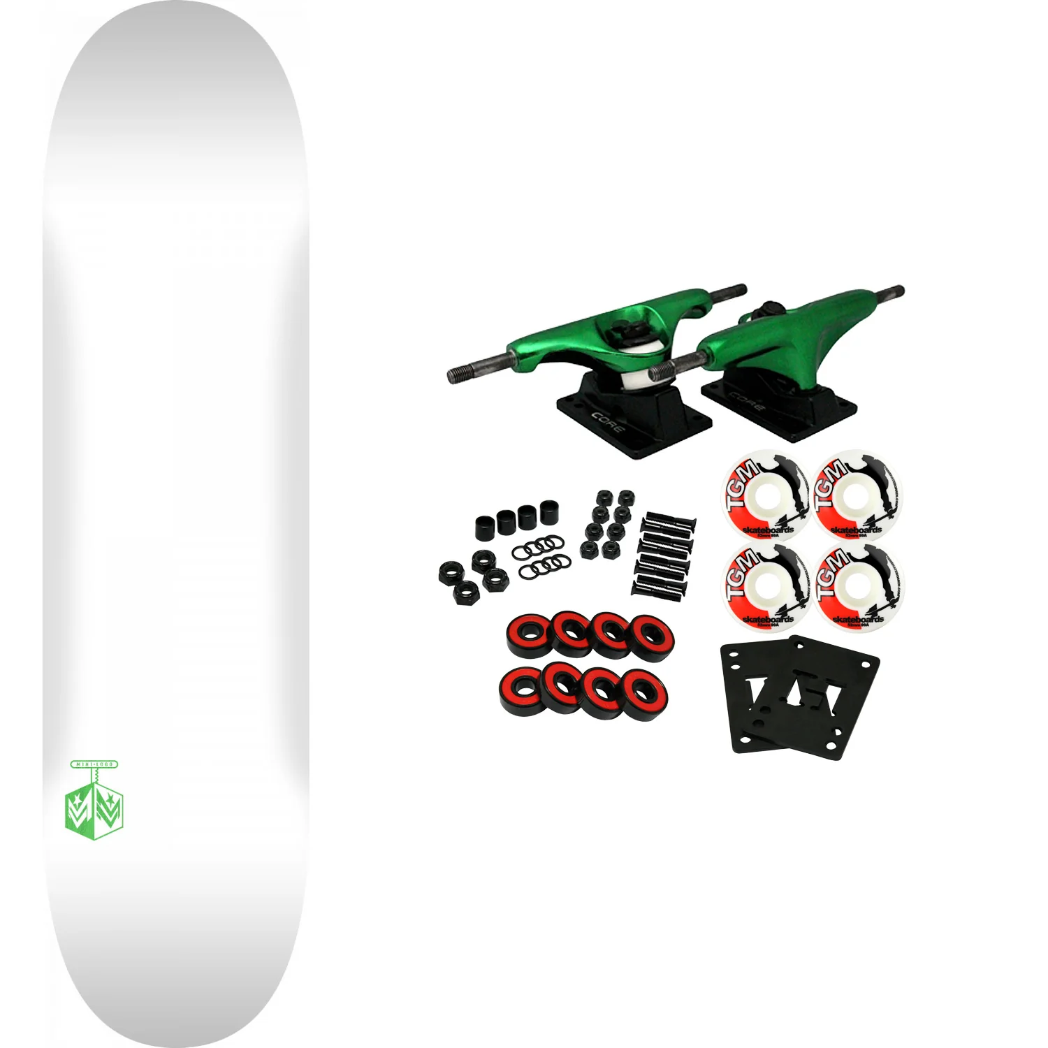 Powell Mini Logo Complete K16 Chevron Detonator White 7.5" x 28.65"