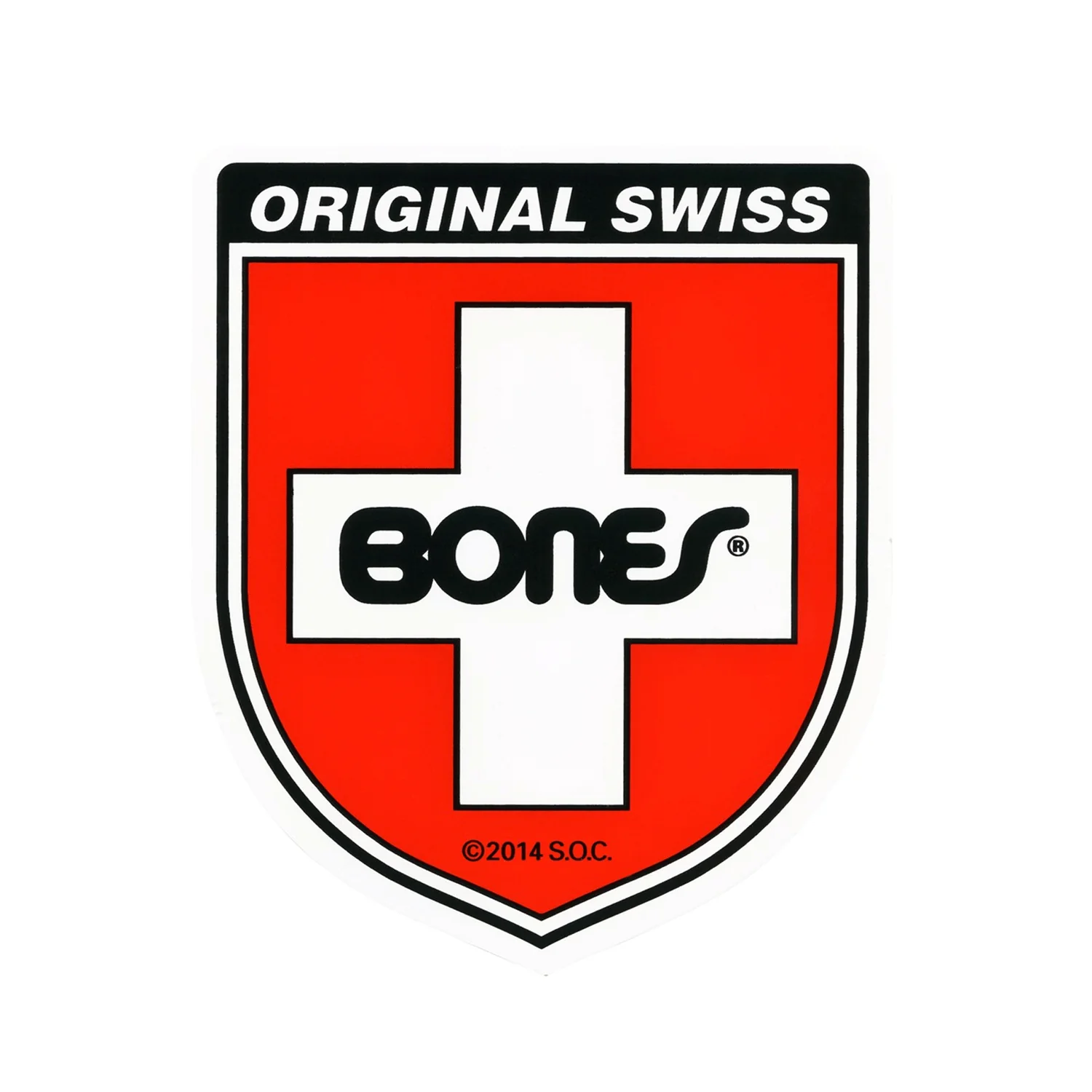 Powell Peralta and Bones Sticker 5 Pack Supreme and Bones Swiss - Image 3