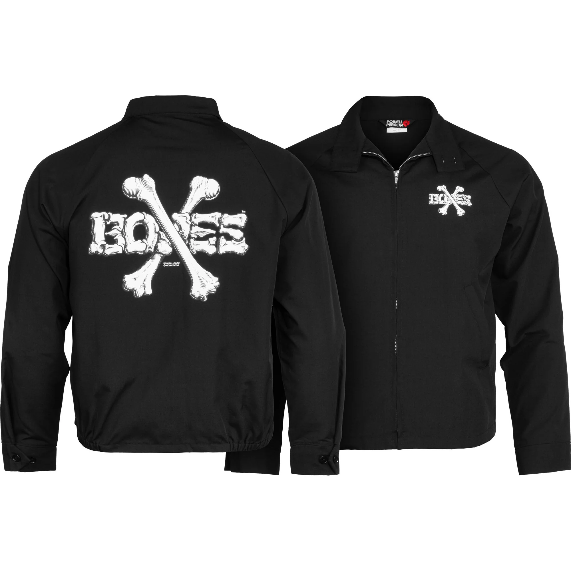 Powell Peralta Coat Cross Bones Jacket Black