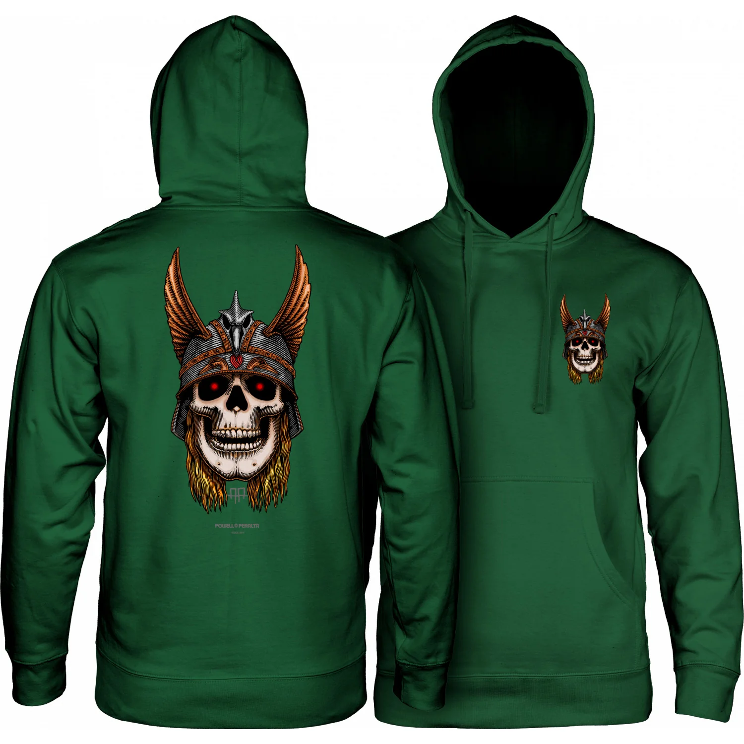 Powell Peralta Hoody Andy Anderson Skull Alpine Green