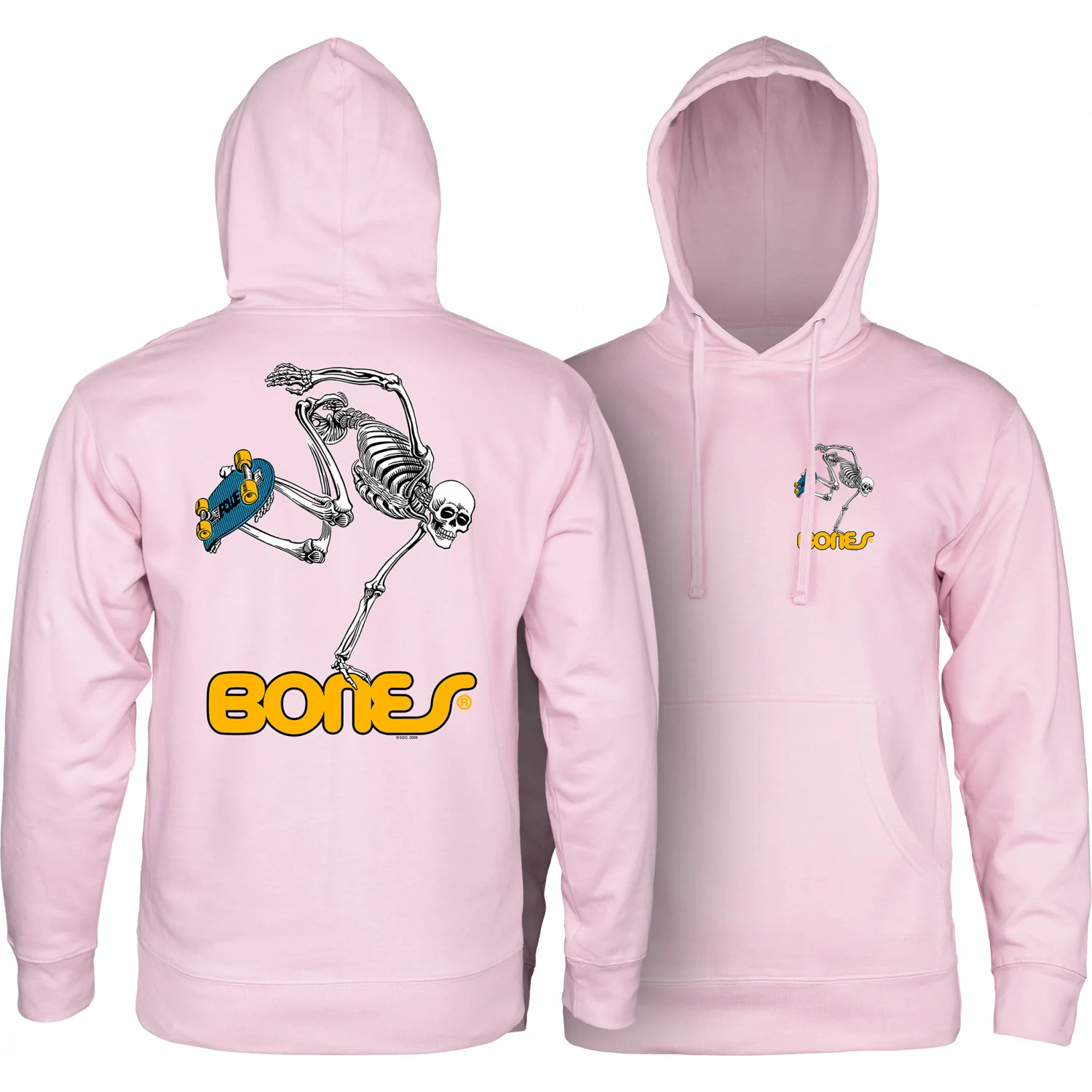 Powell Peralta Hoody Skeleton Light Pink