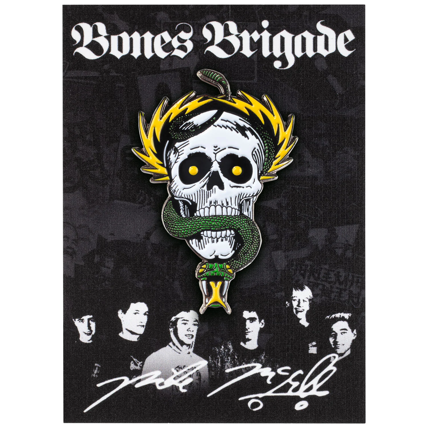 Powell Peralta Lapel Pin Bones Brigade Series 15 McGill White