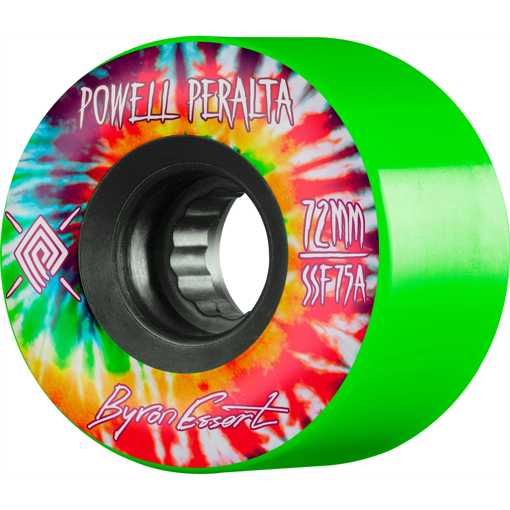 Powell Peralta Longboard Downhill Wheels 72mm Byron Essert Soft Slide 75A Green - Image 2