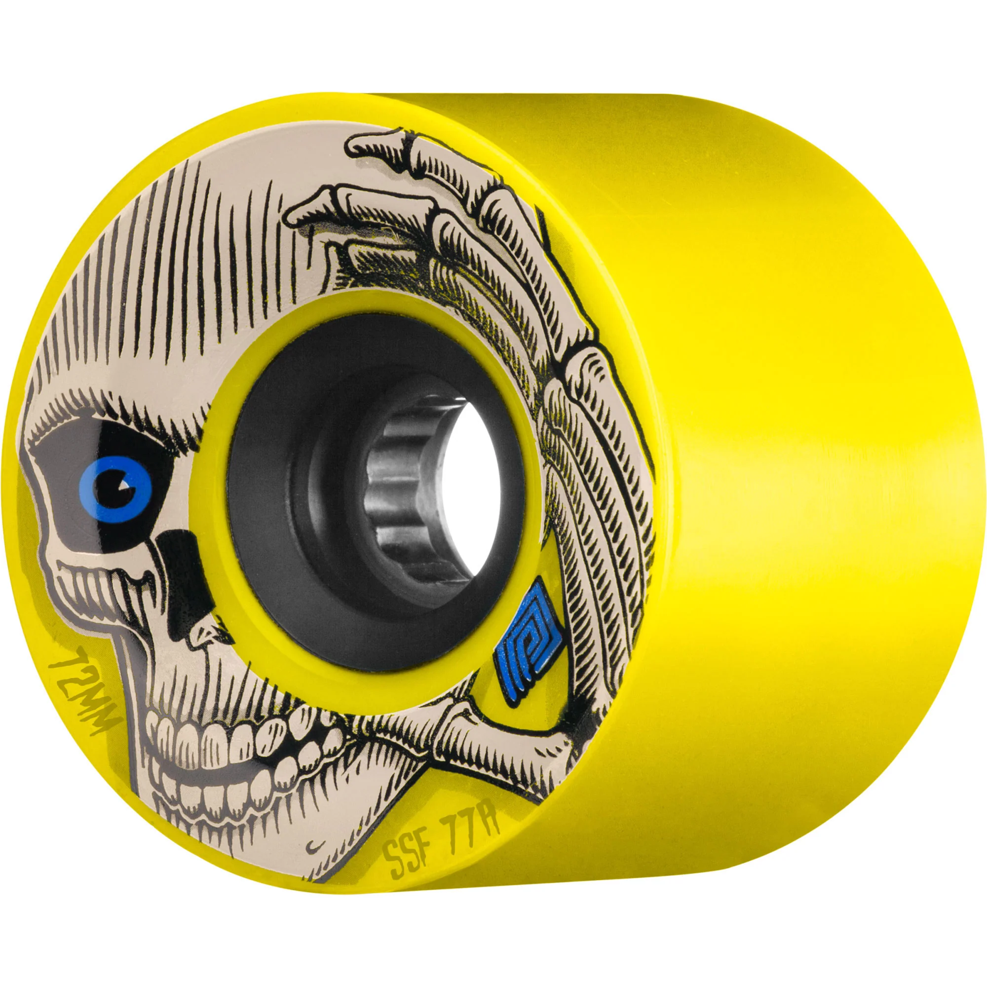 Powell Peralta Longboard Downhill Wheels 72mm Kevin Reimer Soft Slide 77A Yellow - Image 2
