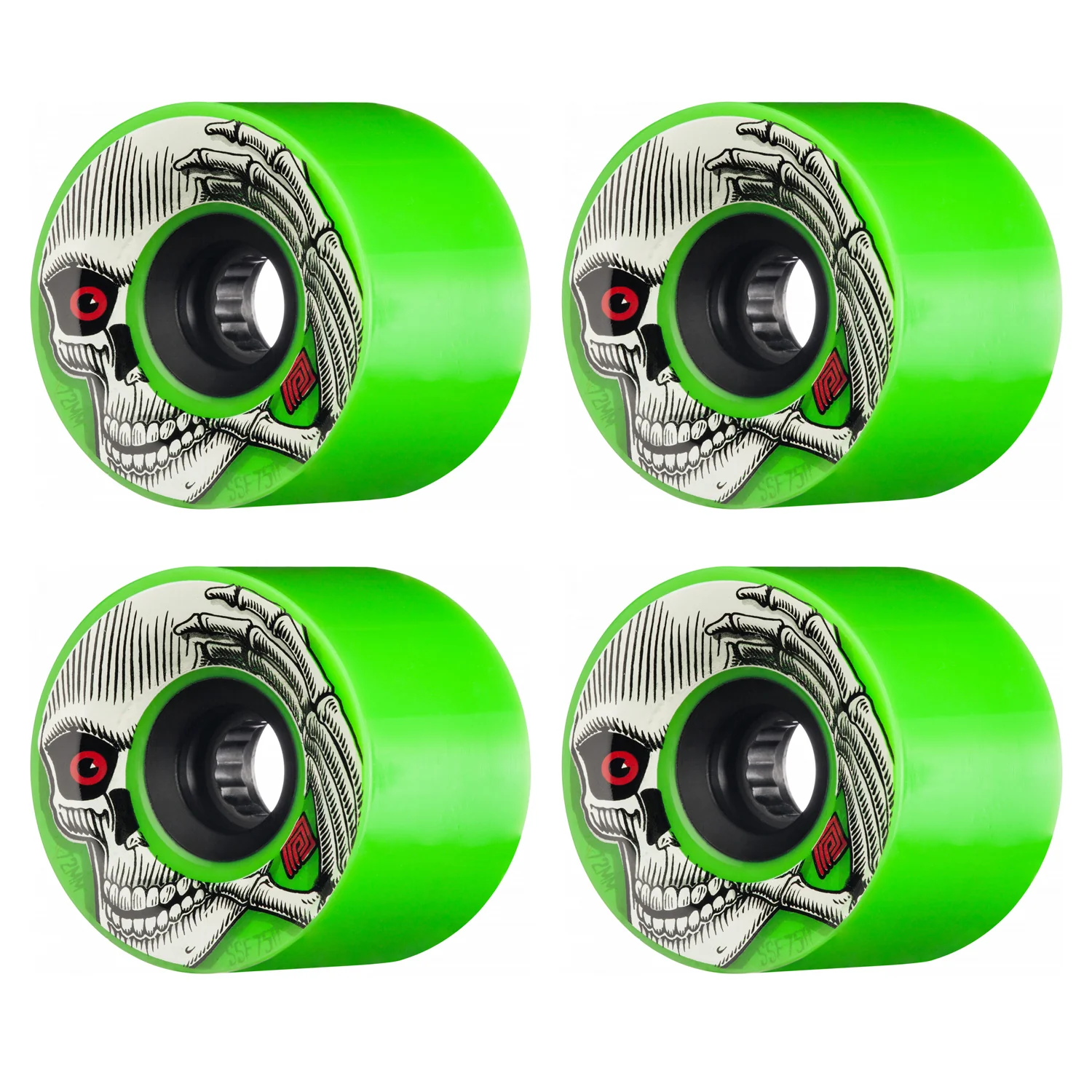 Powell Peralta Longboard Wheels Kevin Reimer 72mm 75A SSF Green