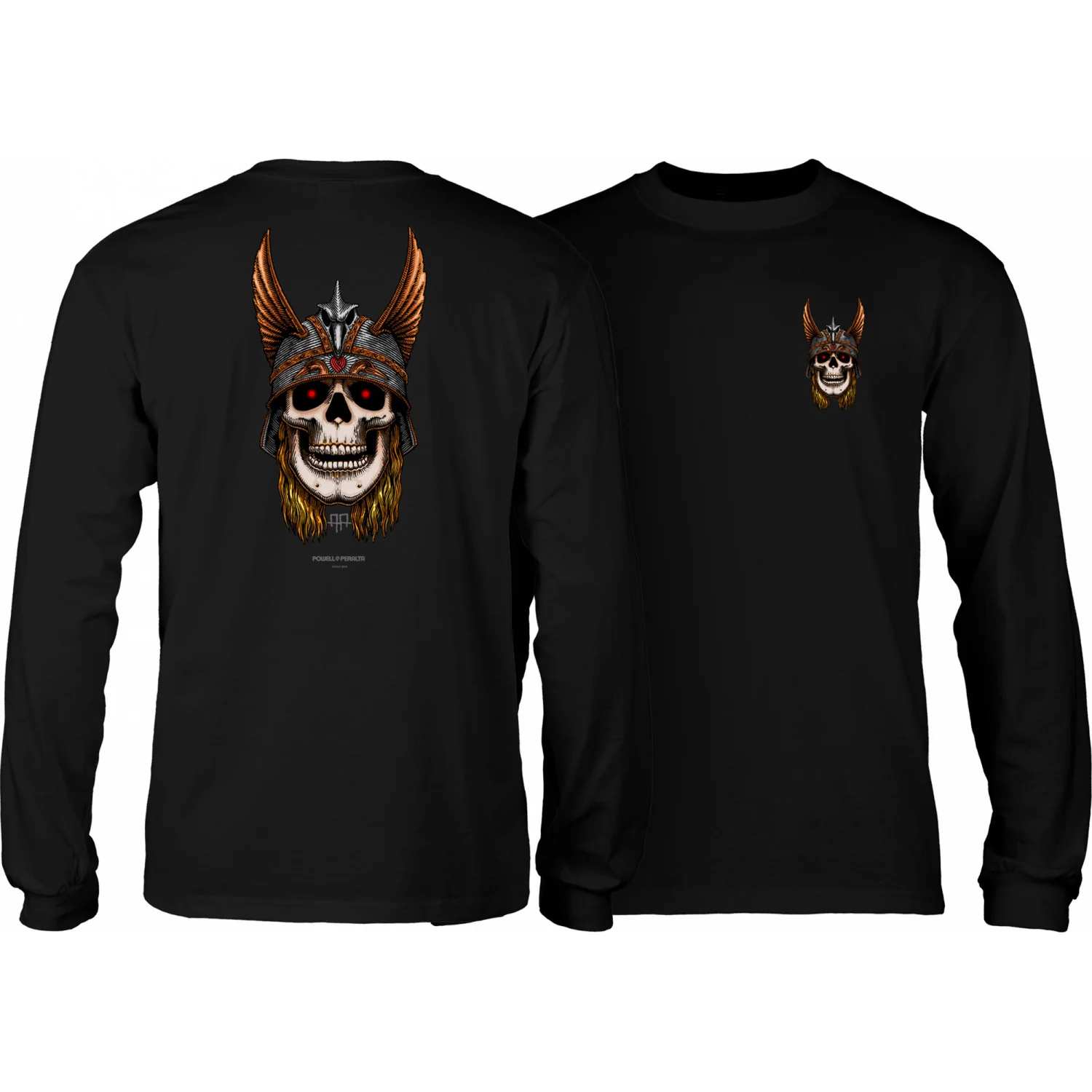 Powell Peralta Longsleeve Shirt Andy Anderson Skull Black