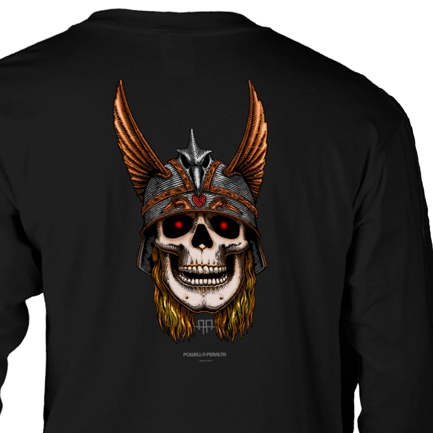Powell Peralta Longsleeve Shirt Andy Anderson Skull Black - Image 2